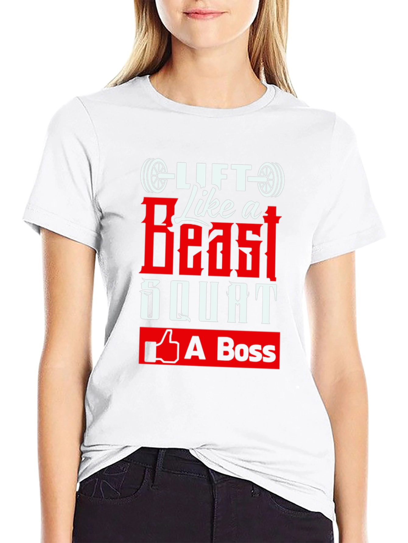 Lift Like a Beast Squat A Boss Black Tee