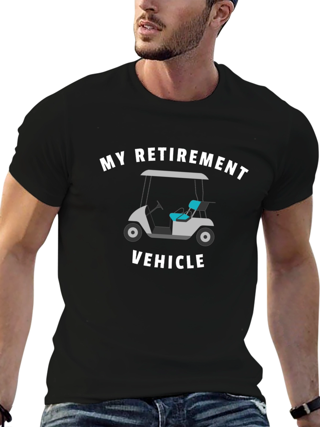 My Retirement Vehicle Black T-Shirt