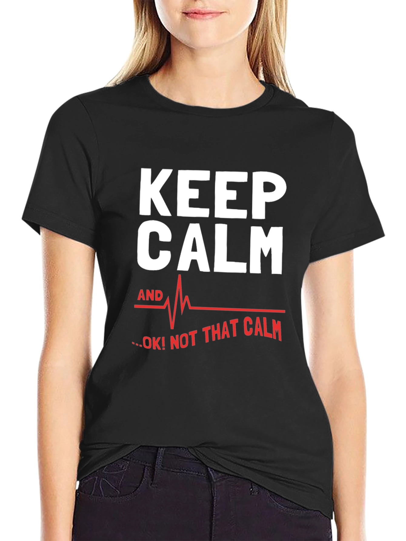 Keep Calm Novelty Graphic T-Shirt