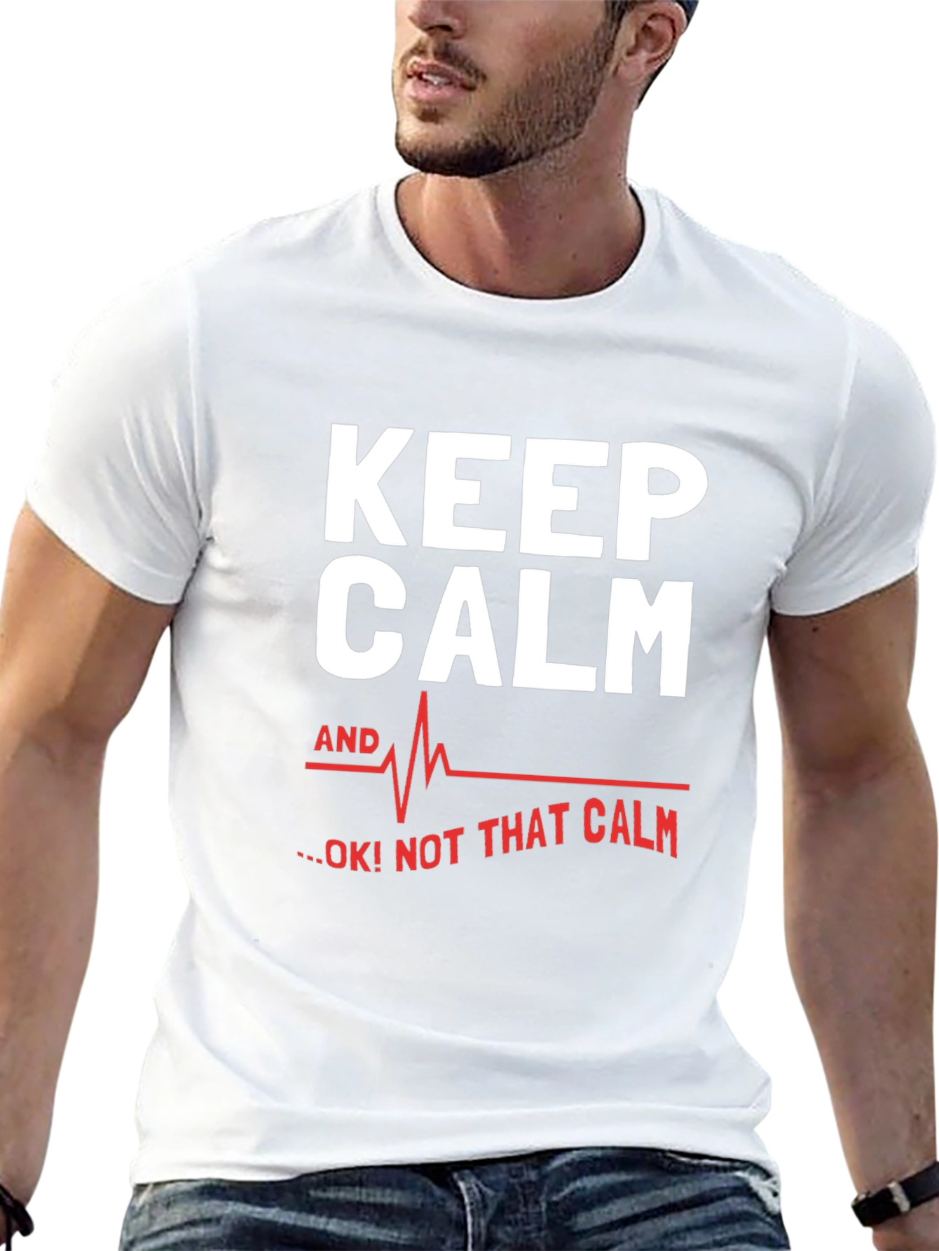 Keep Calm Novelty Graphic T-Shirt