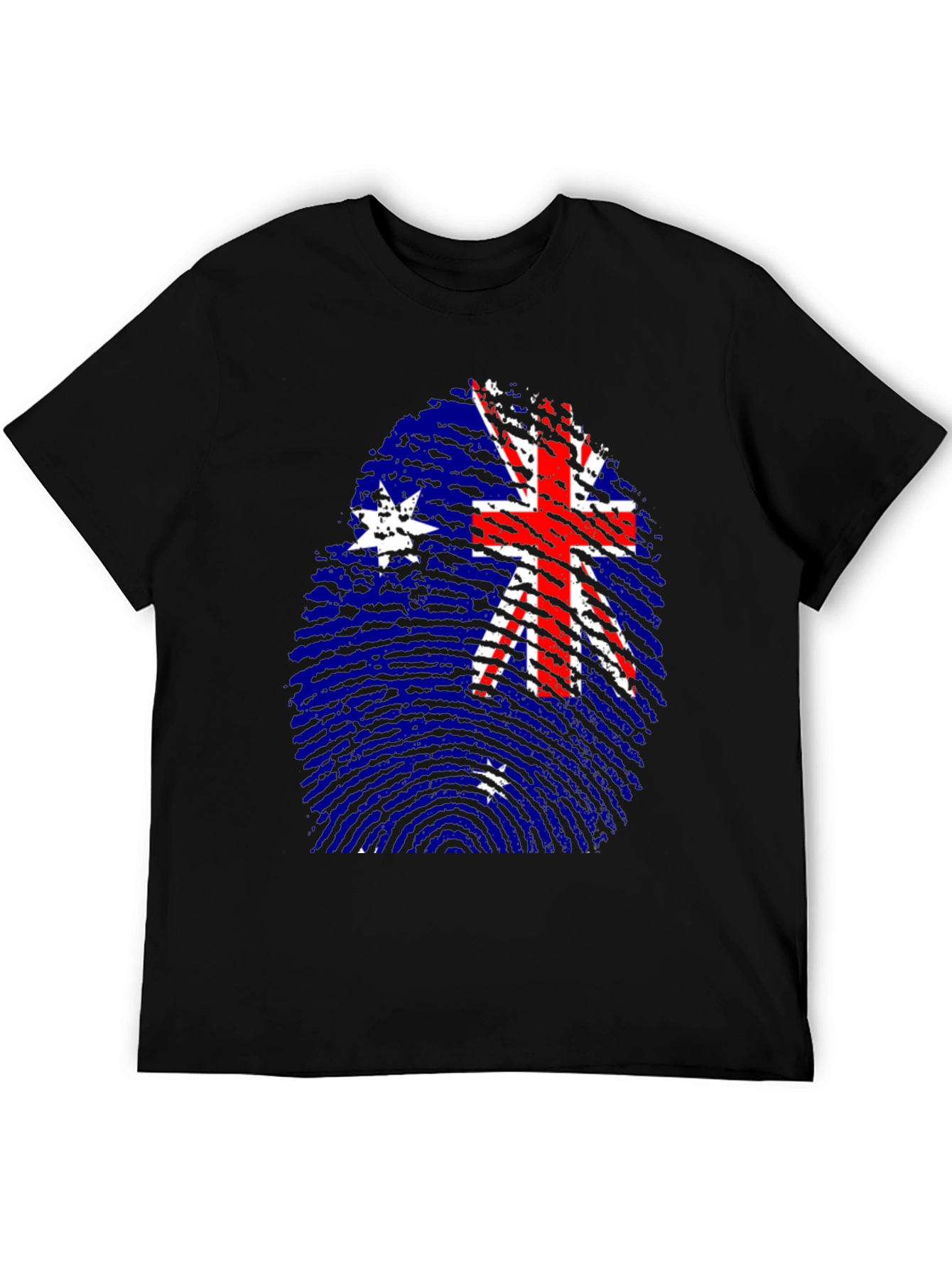 Australia Flag Fingerprint T-Shirt