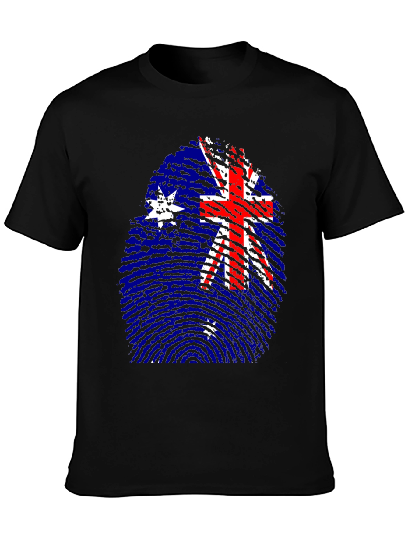 Australia Flag Fingerprint T-Shirt