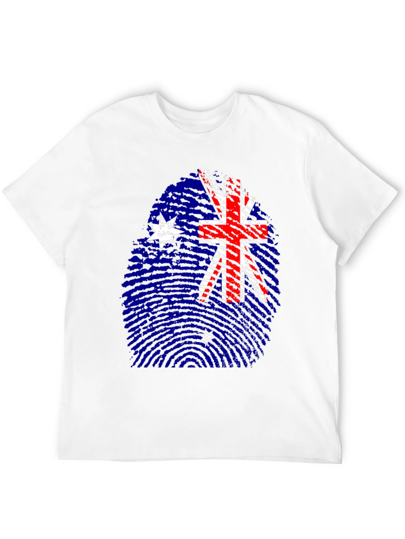 Australia Flag Fingerprint T-Shirt