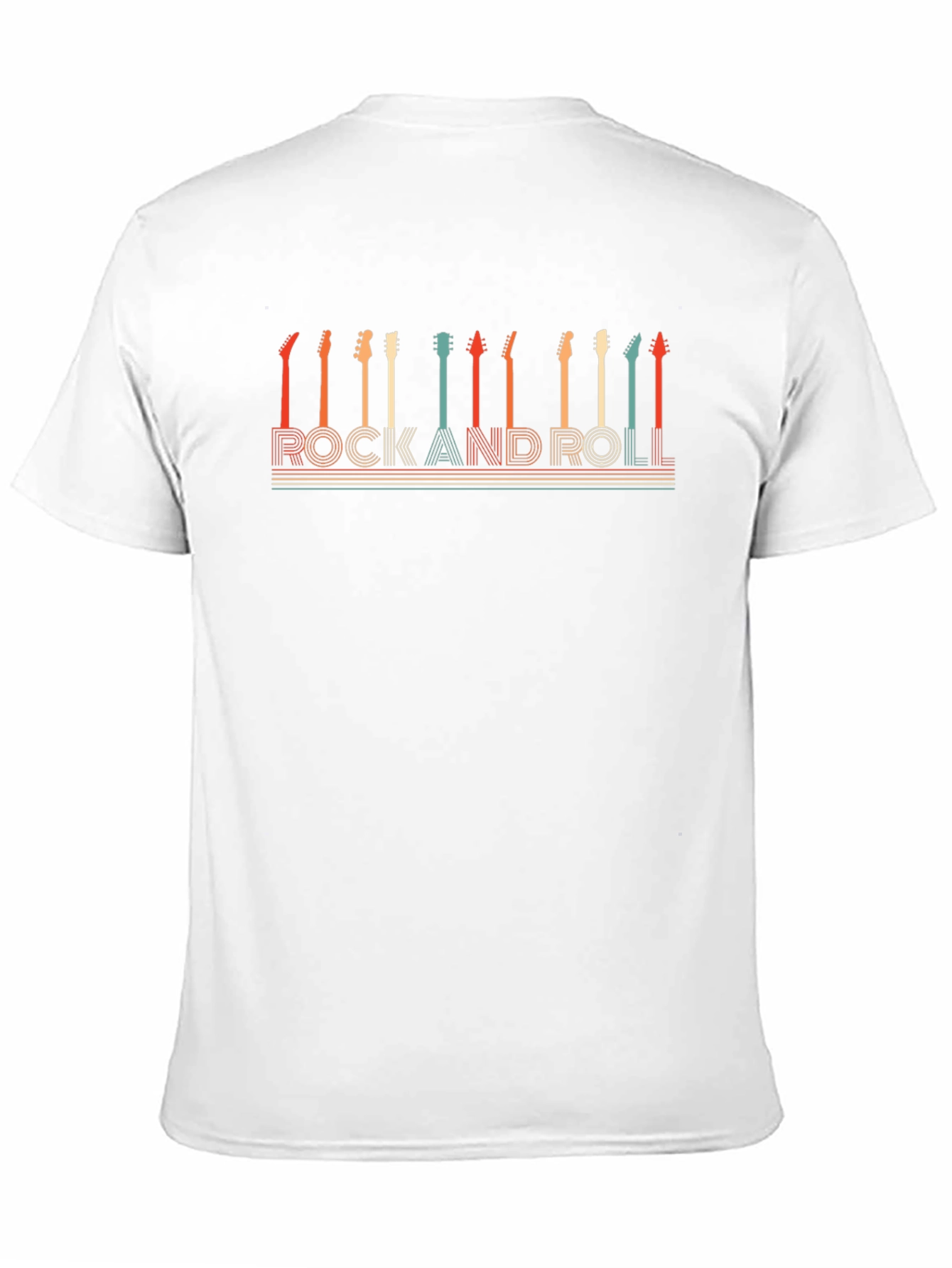 Retro Rock and Roll Guitar T-Shirt