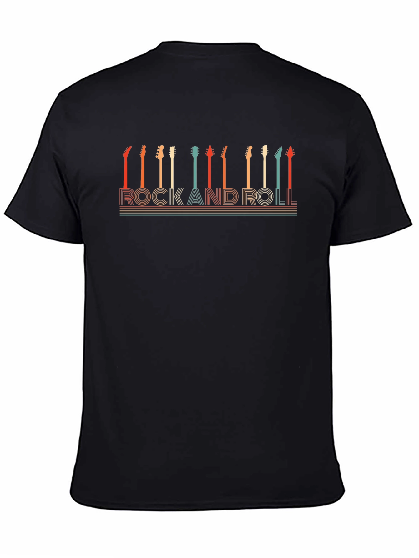 Retro Rock and Roll Guitar T-Shirt