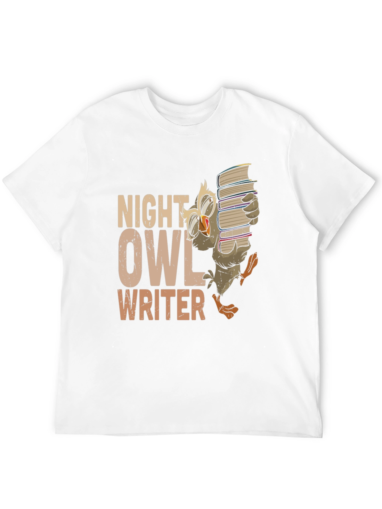 Night Owl Writer T-Shirt - Book Lover Tee