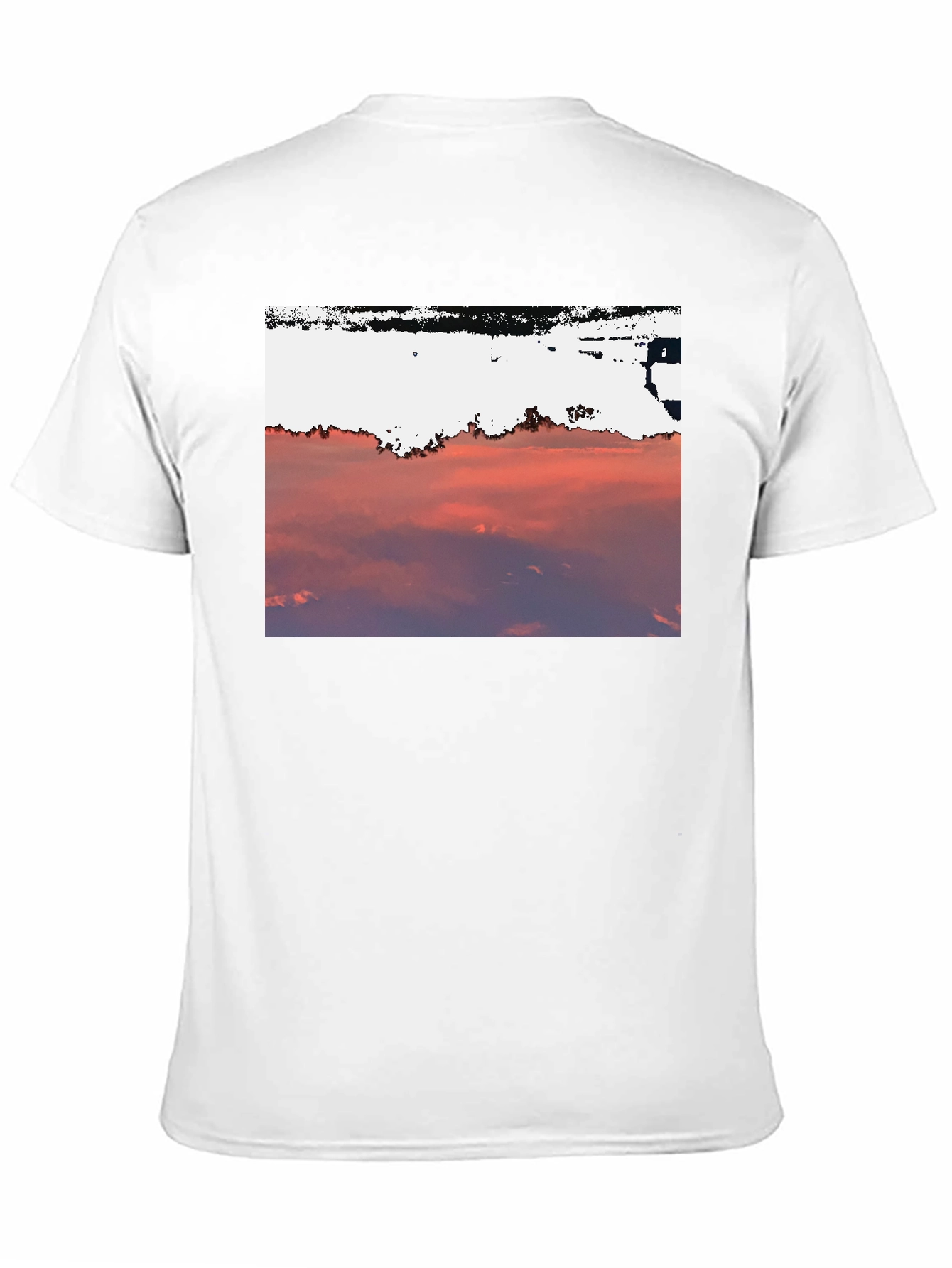 Sunset Sky Graphic Tee - Black Cotton Blend