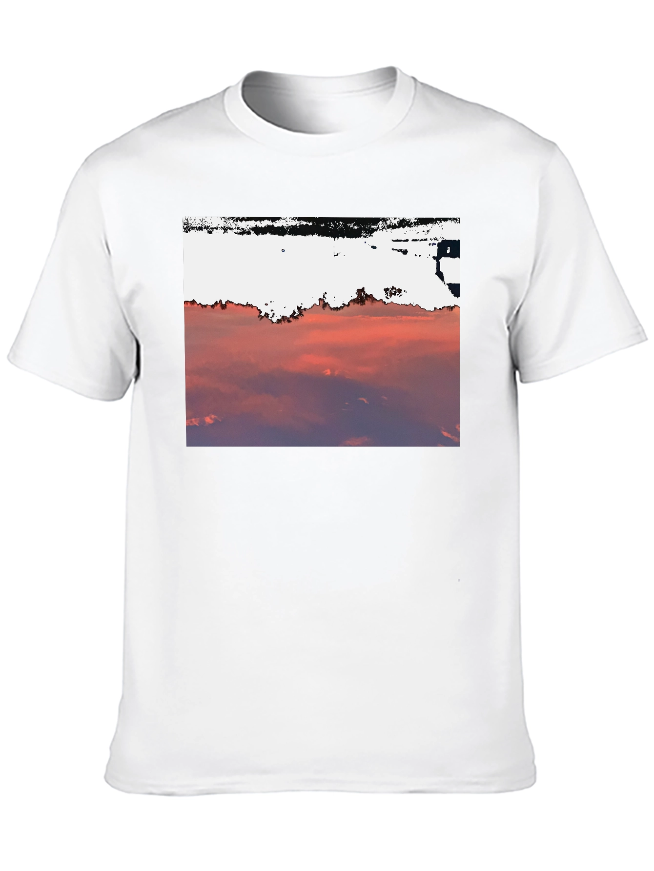 Sunset Sky Graphic Tee - Black Cotton Blend