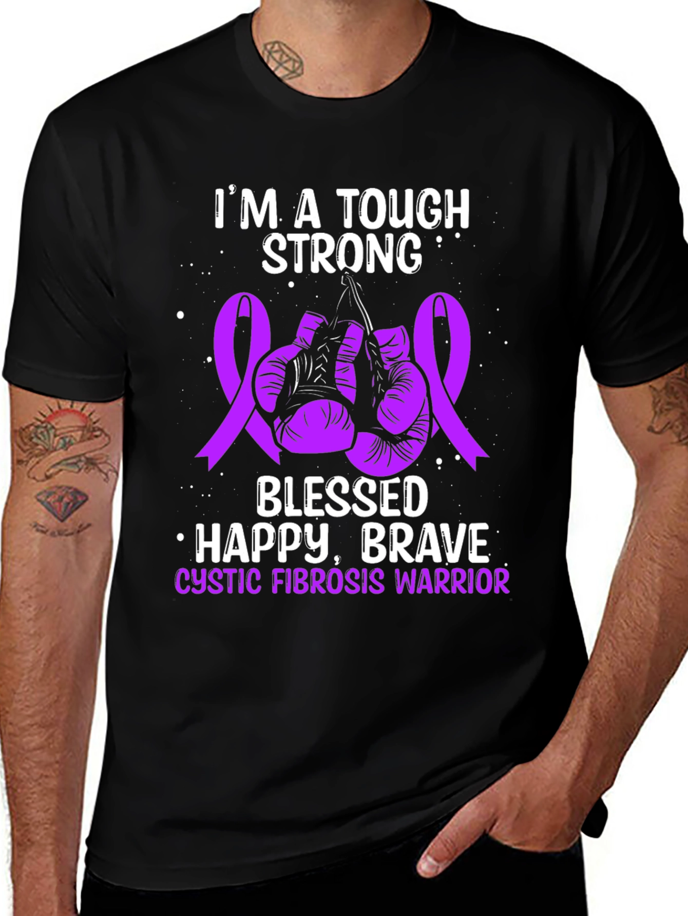 Tough Cystic Fibrosis Warrior T-Shirt