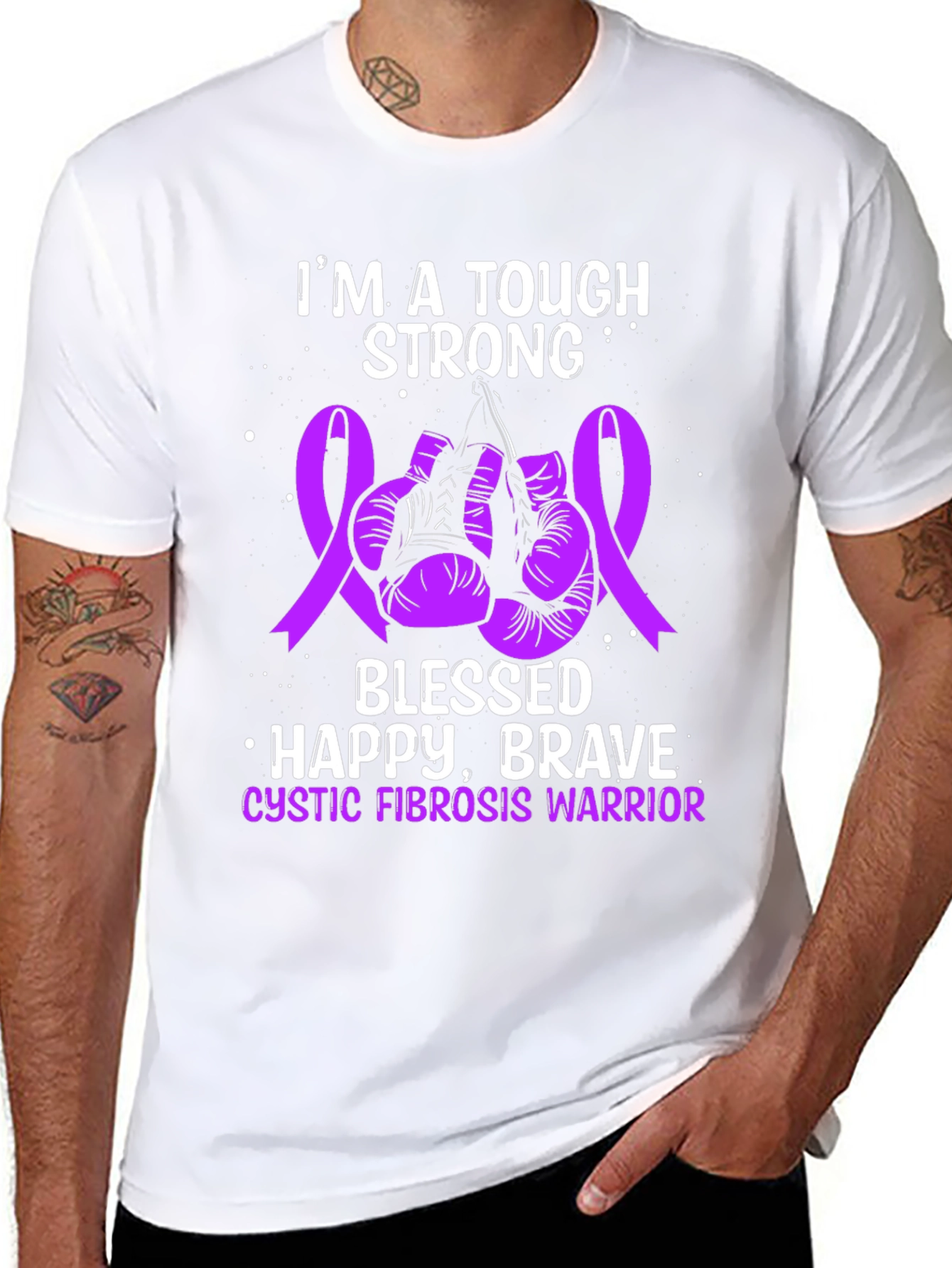 Tough Cystic Fibrosis Warrior T-Shirt
