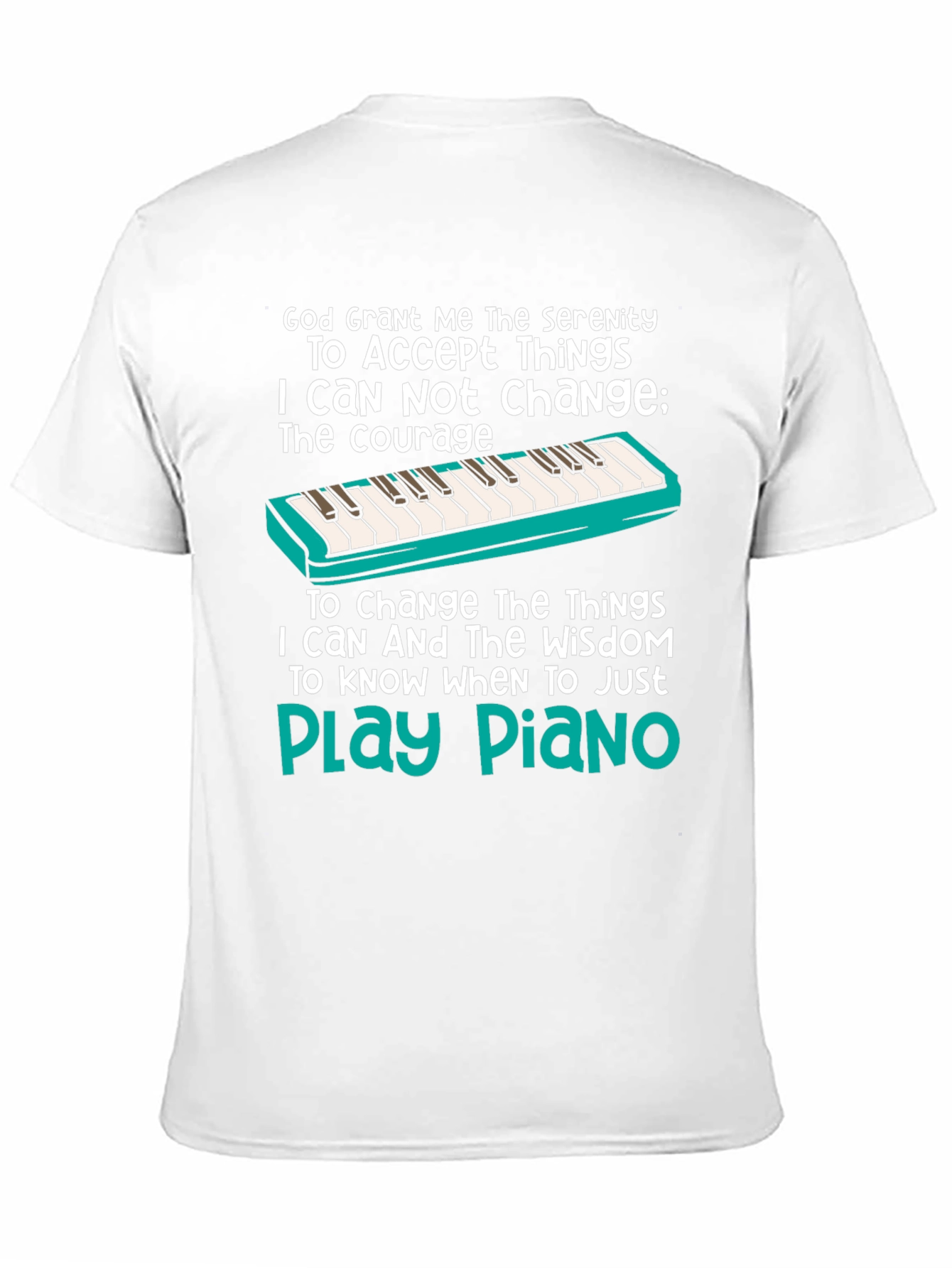 Serenity Prayer Piano T-Shirt