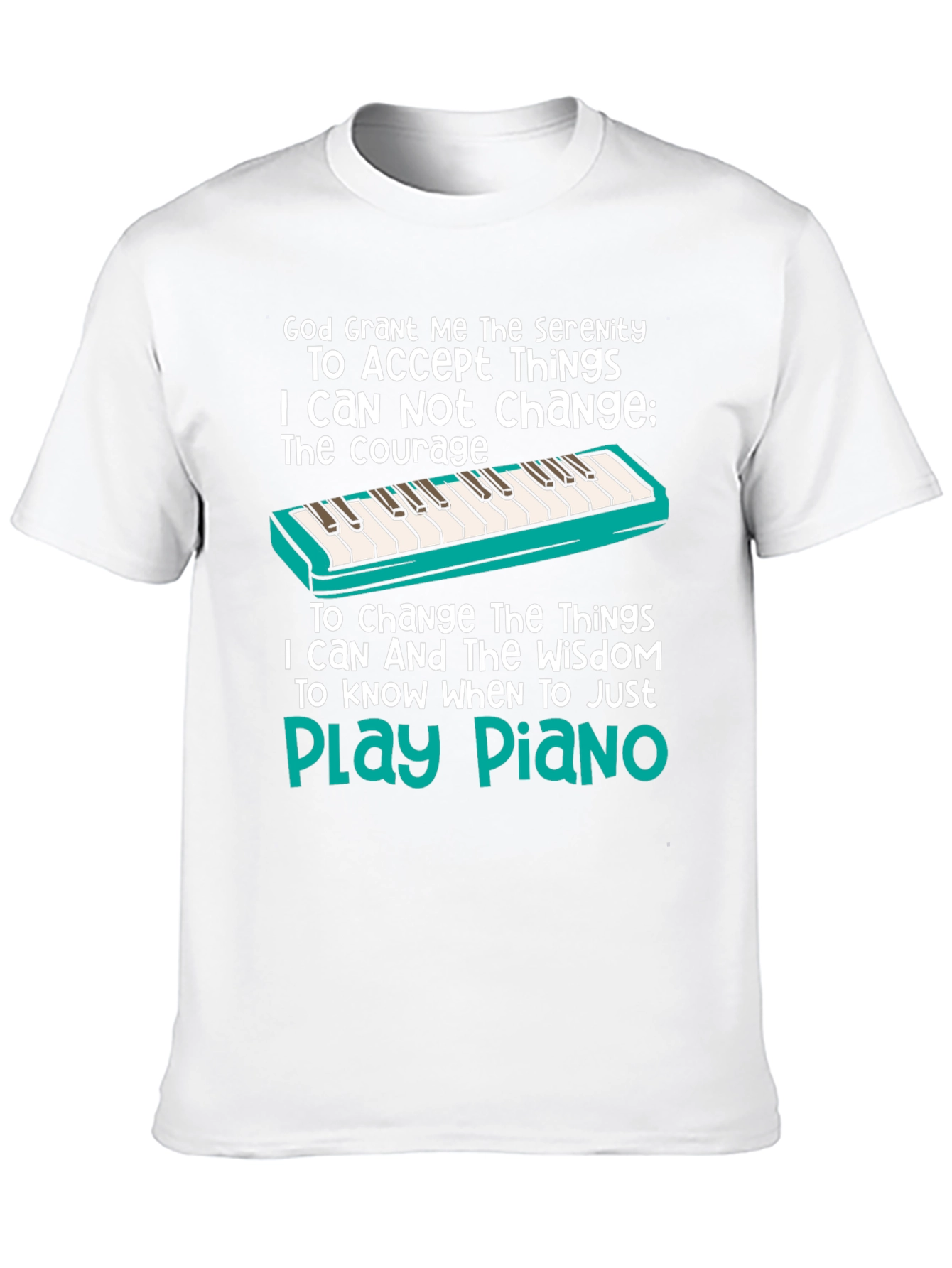 Serenity Prayer Piano T-Shirt