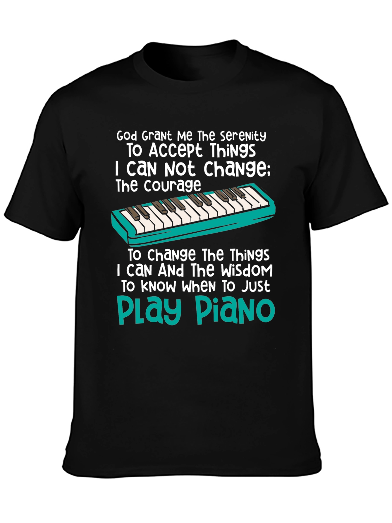 Serenity Prayer Piano T-Shirt