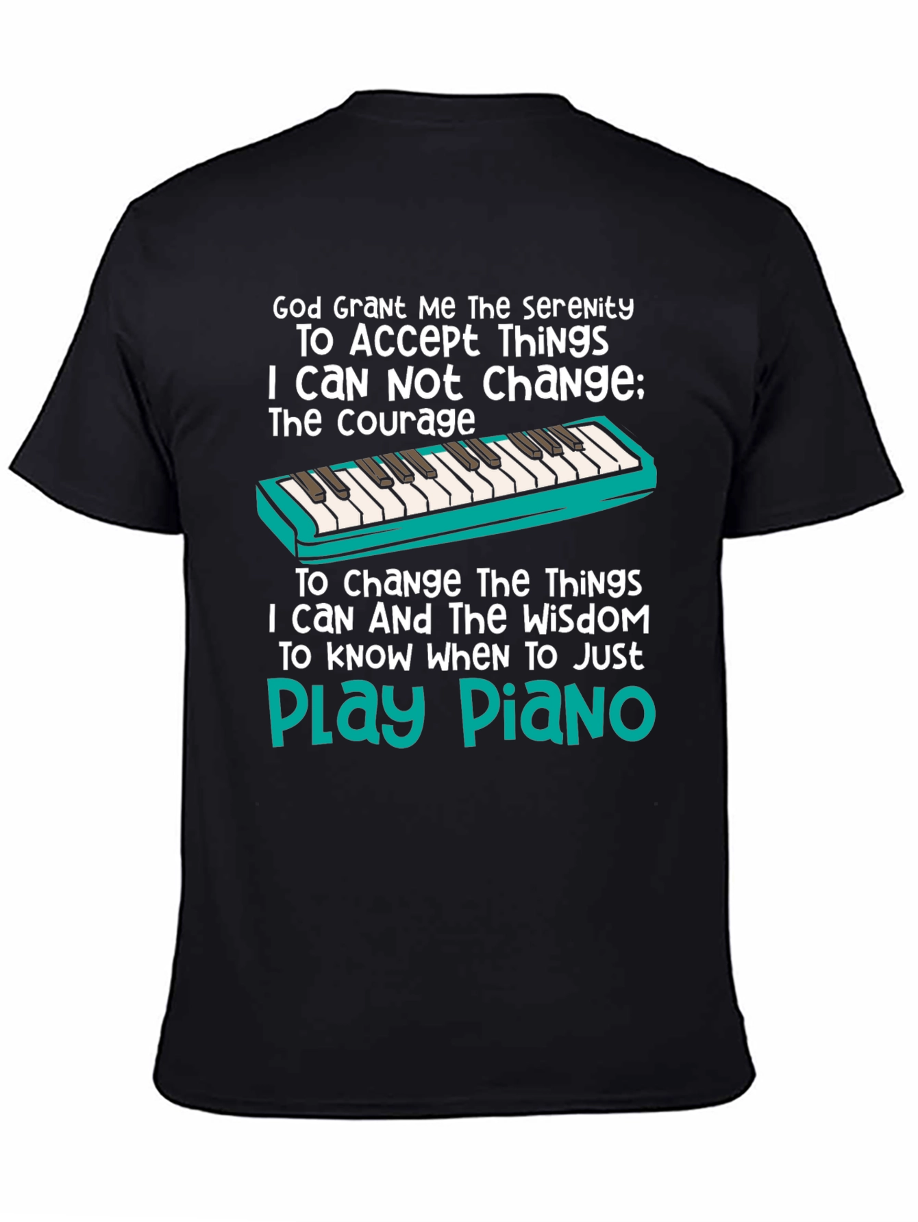 Serenity Prayer Piano T-Shirt