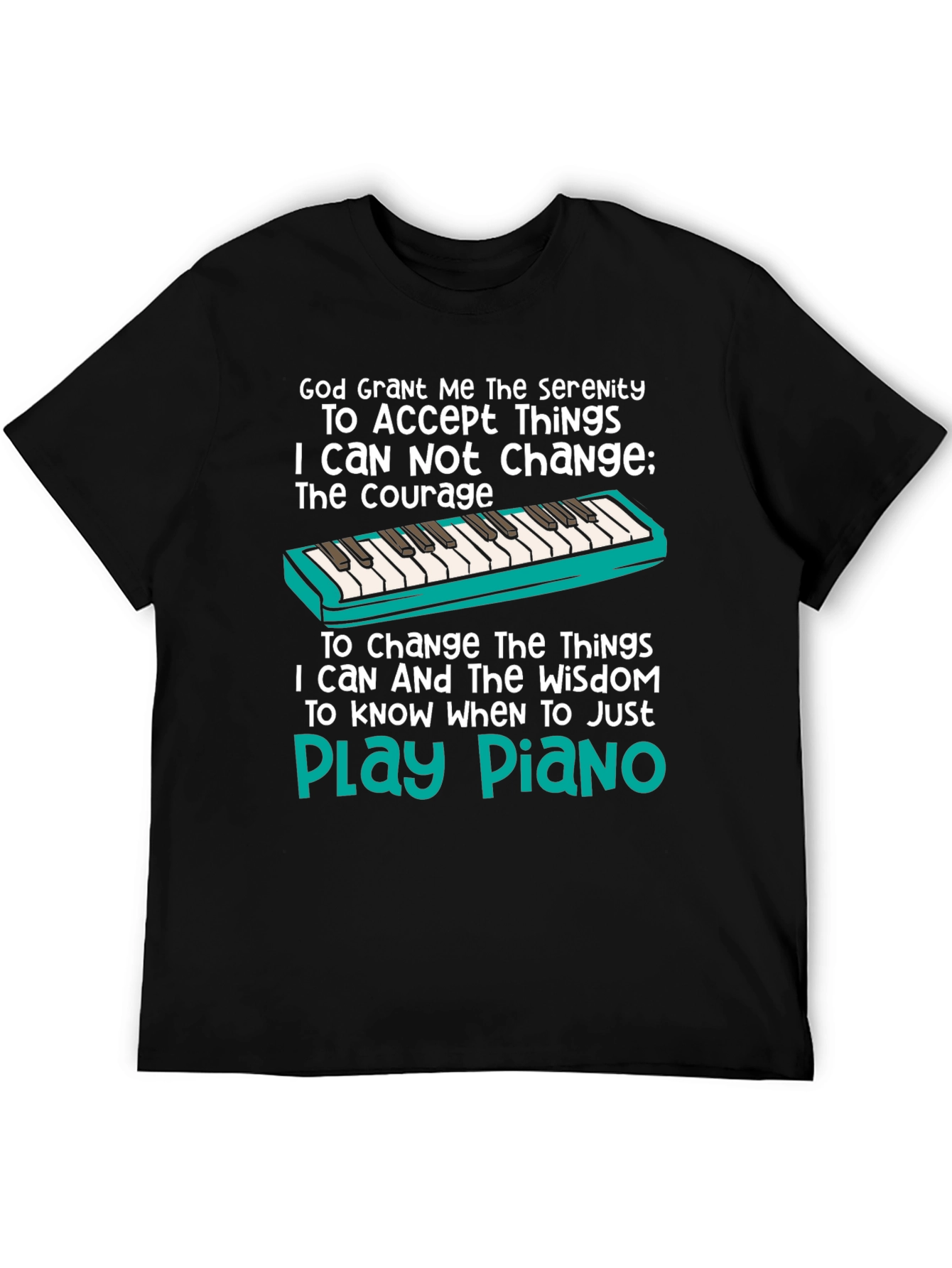 Serenity Prayer Piano T-Shirt