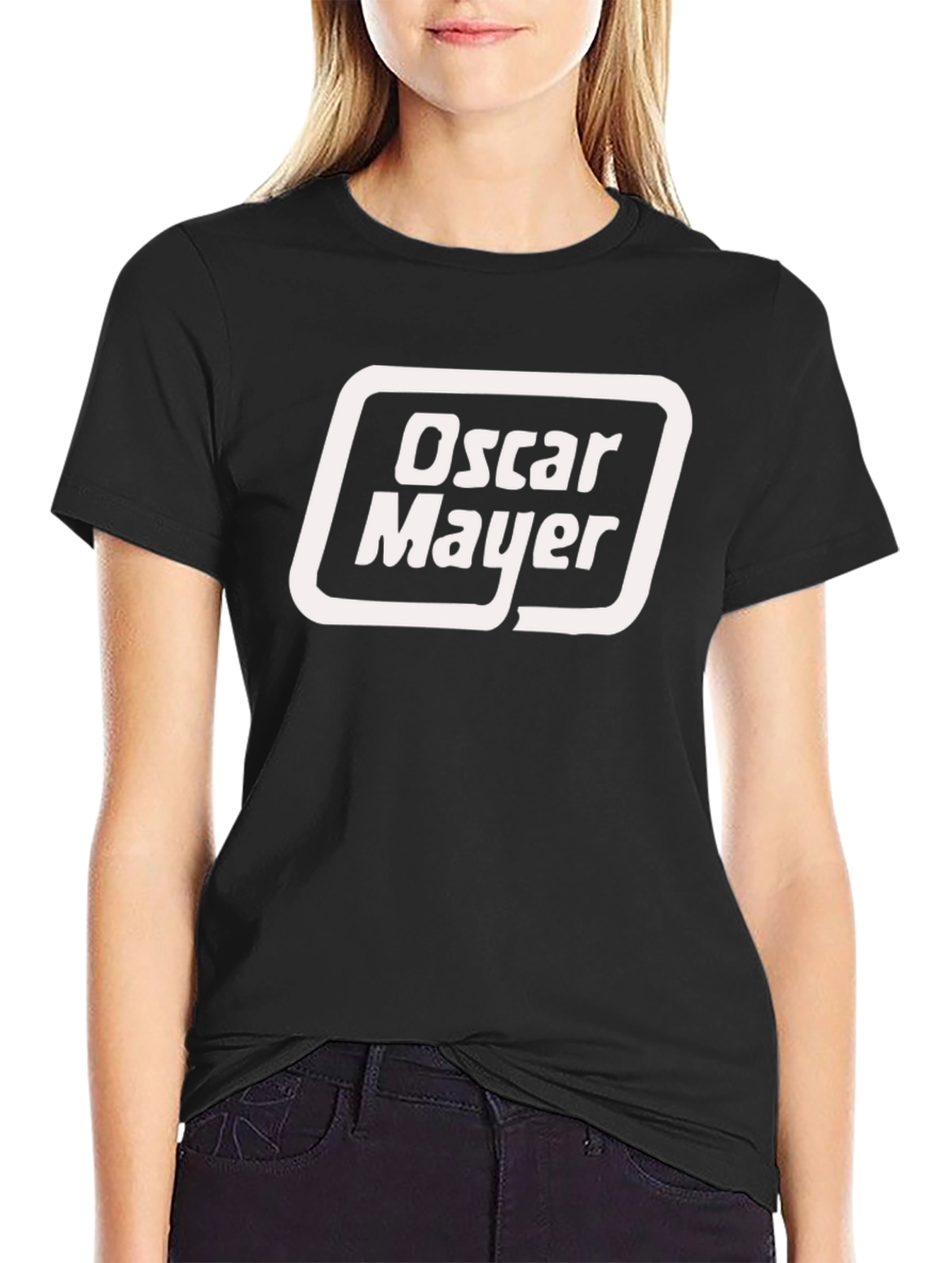 Oscar Mayer Logo Black T-Shirt