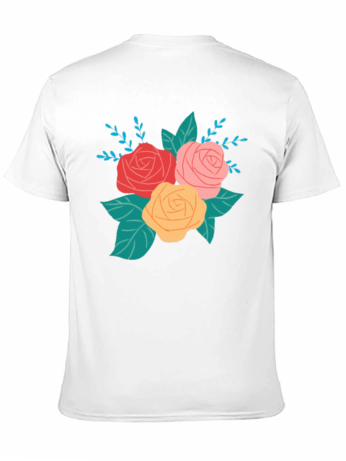 Floral Graphic Black T-Shirt