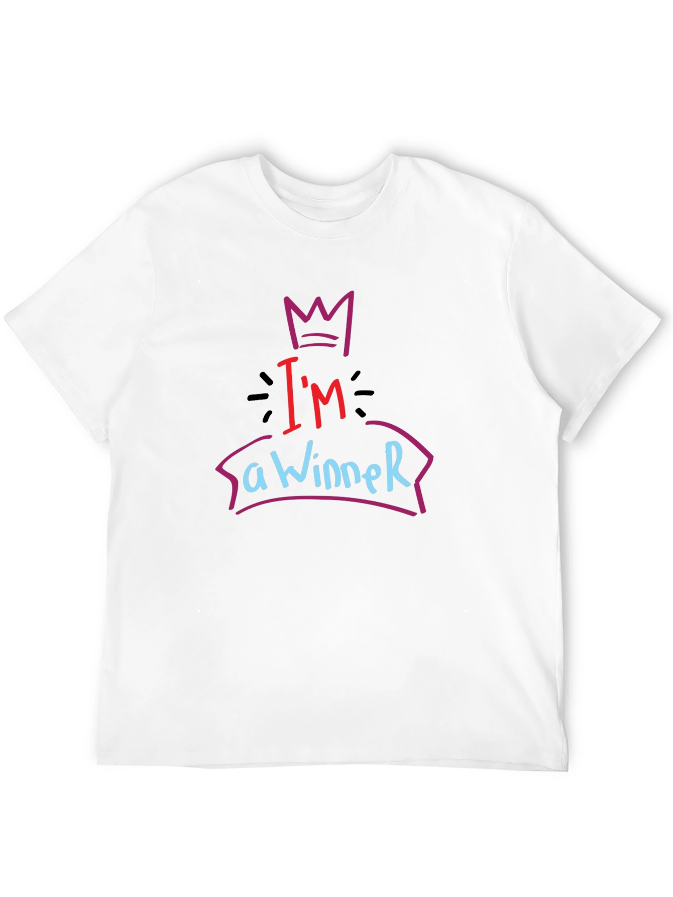 Im a Winner Graphic Tee - Black T-Shirt