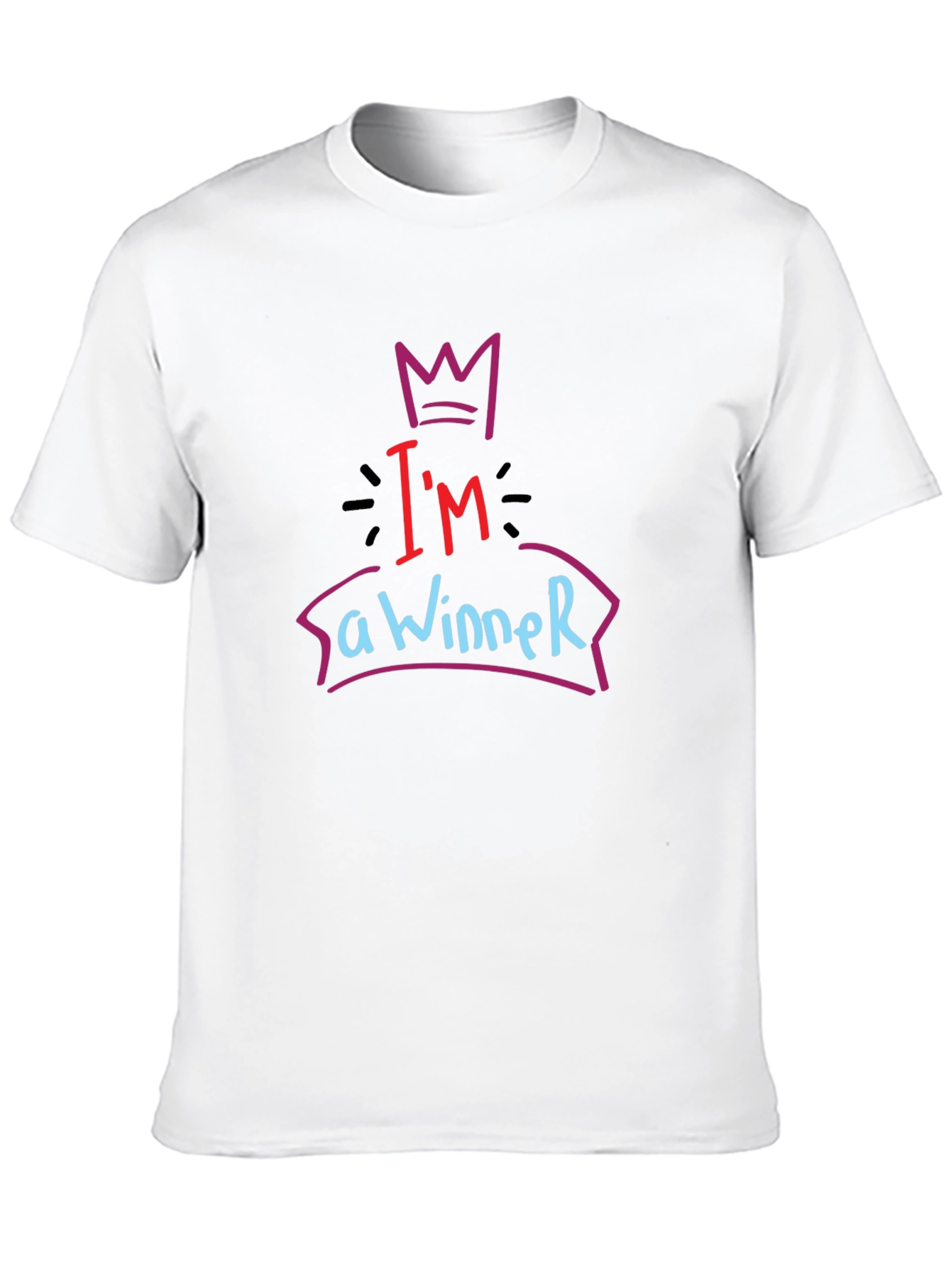 Im a Winner Graphic Tee - Black T-Shirt