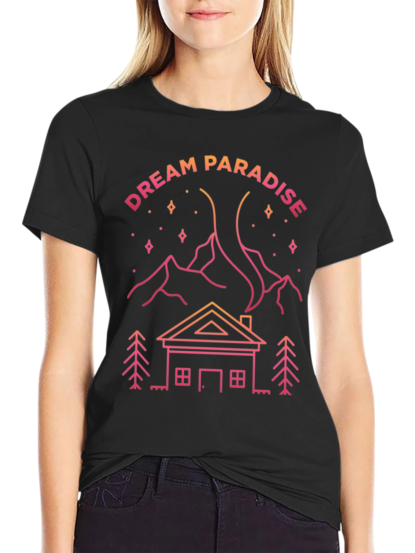 Dream Paradise Graphic Print T-Shirt