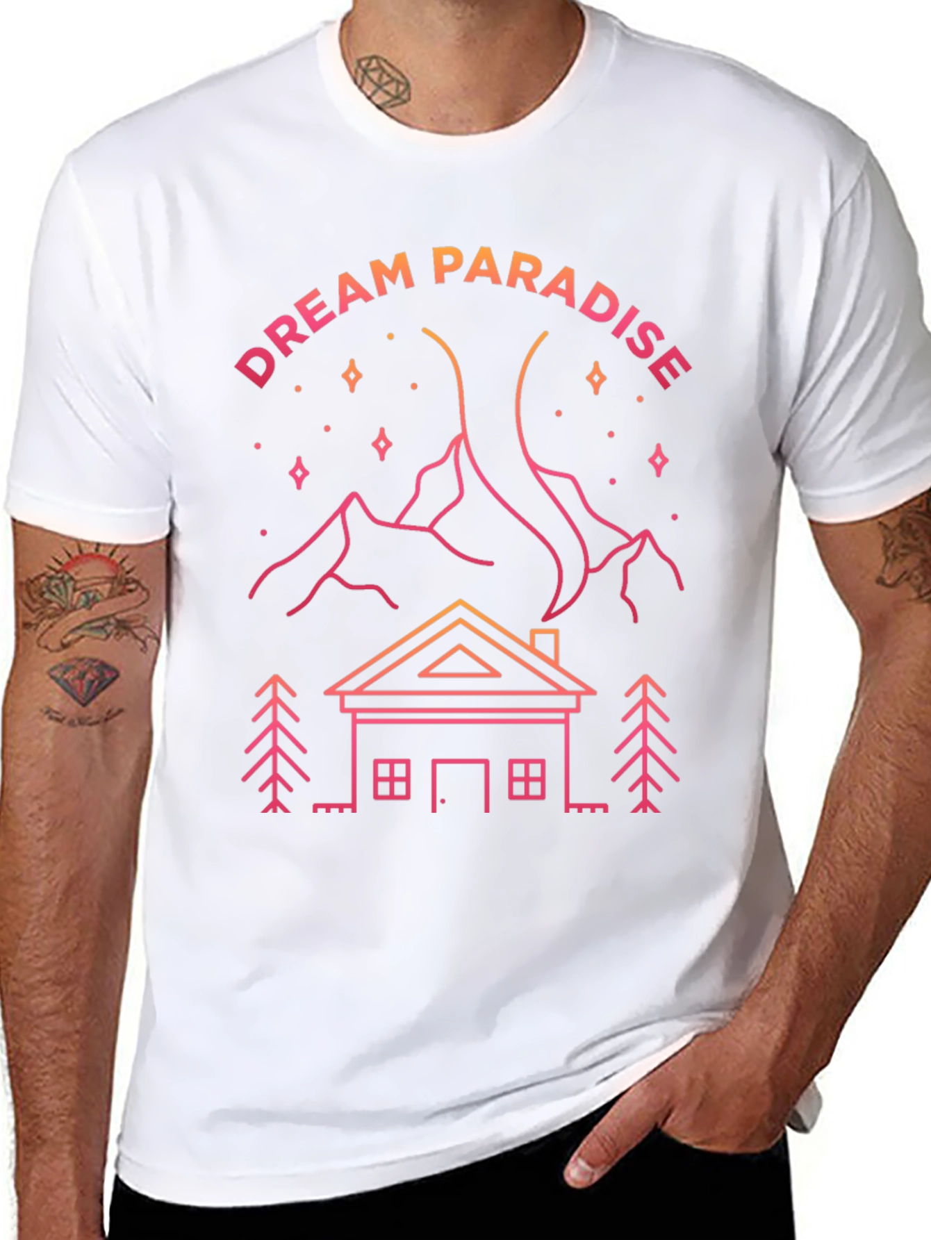 Dream Paradise Graphic Print T-Shirt
