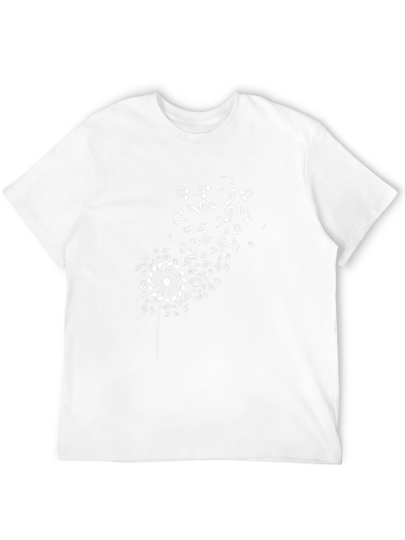 Musical Dandelion Black T-Shirt