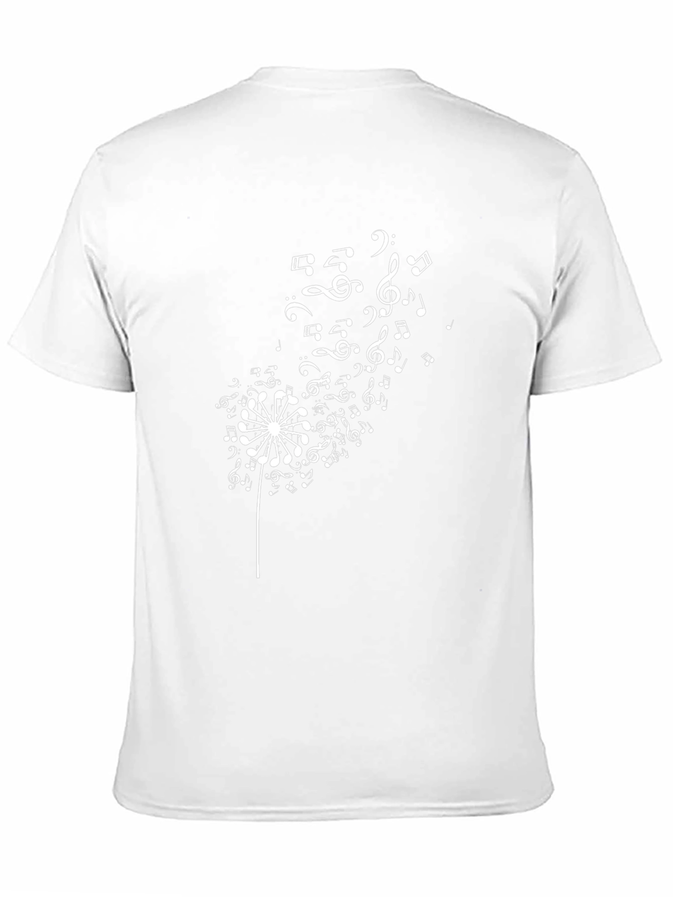 Musical Dandelion Black T-Shirt