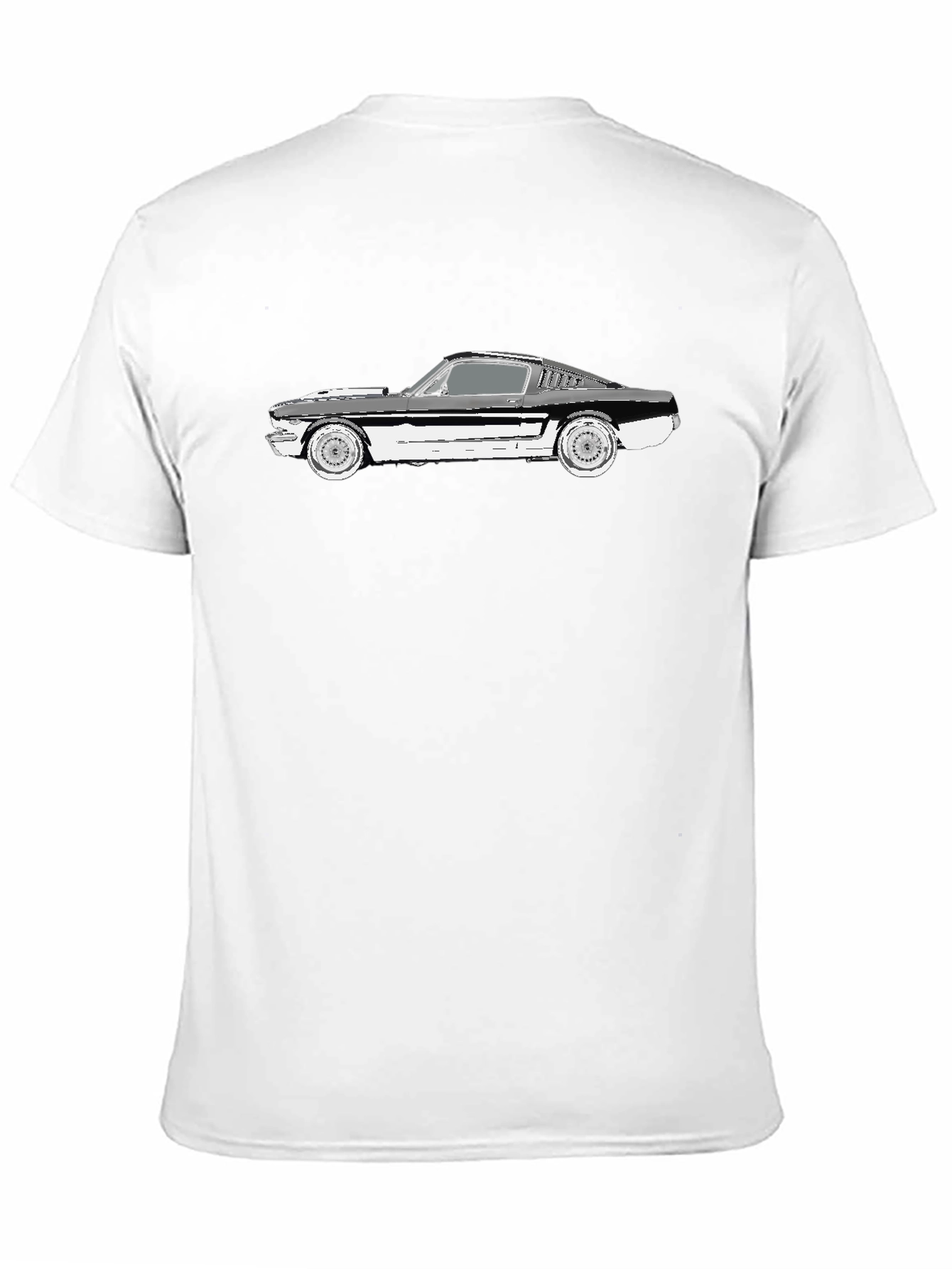 Classic Mustang Car Graphic Tee - Black