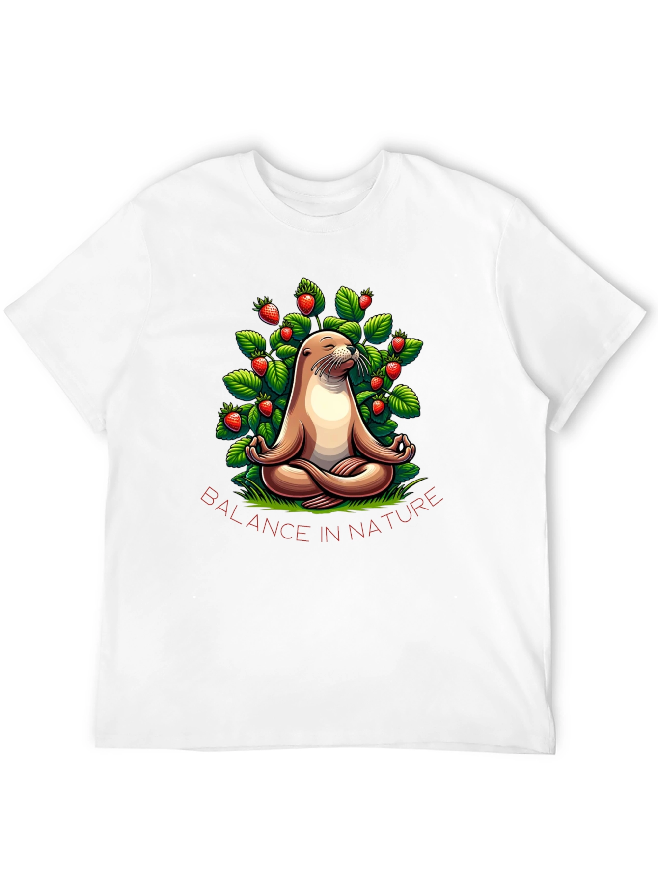 Balance in Nature Seal Meditation T-Shirt
