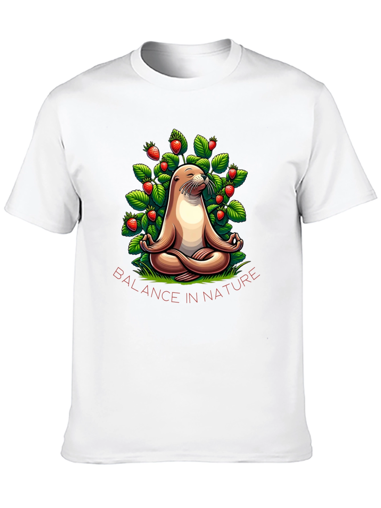 Balance in Nature Seal Meditation T-Shirt