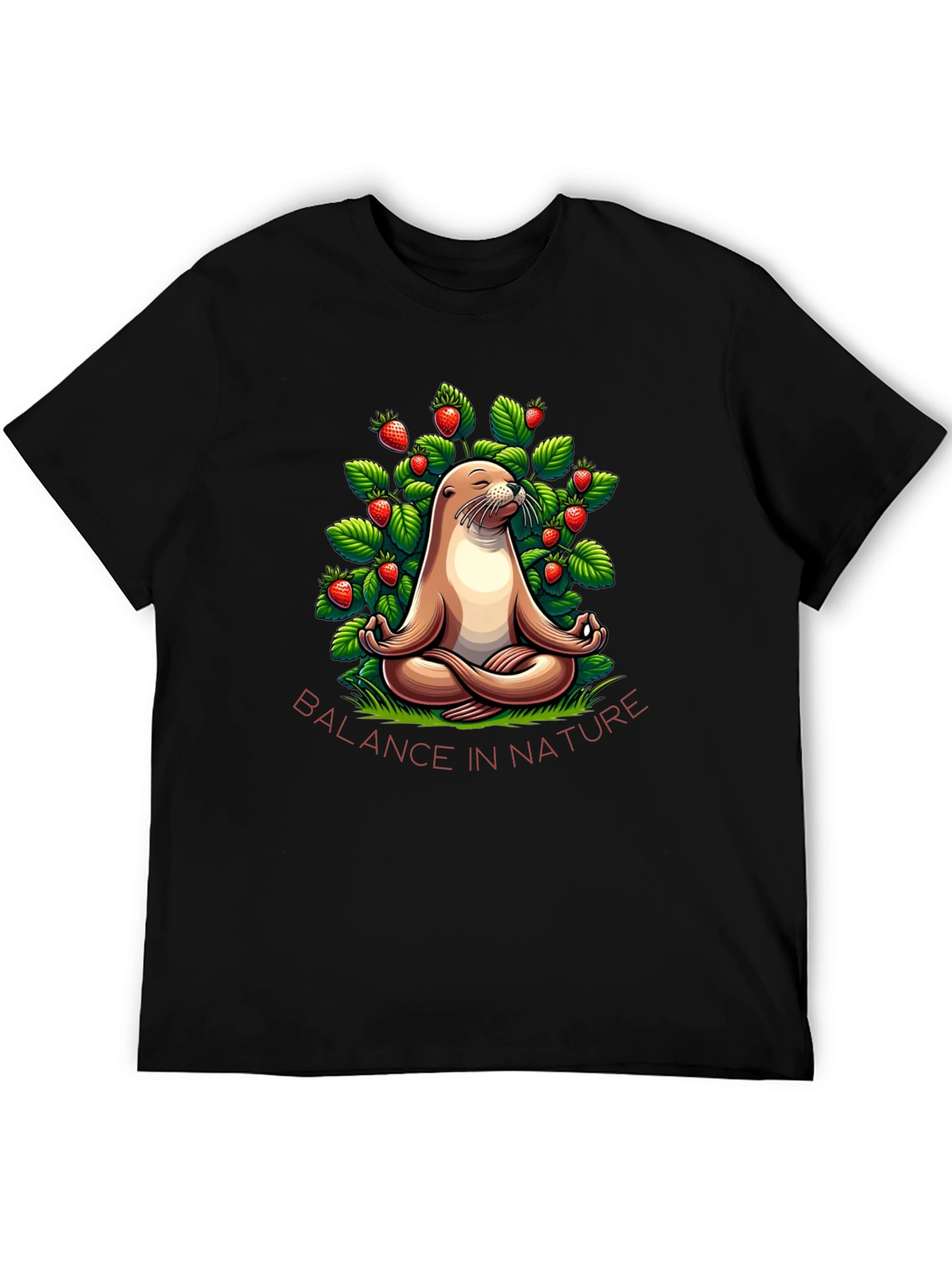 Balance in Nature Seal Meditation T-Shirt