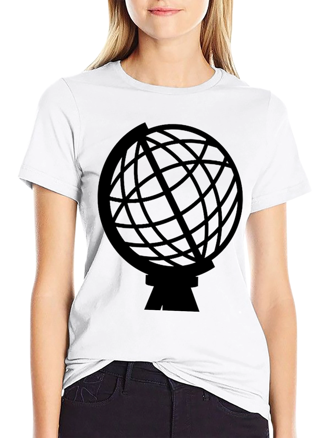 Globe Graphic Black T-Shirt