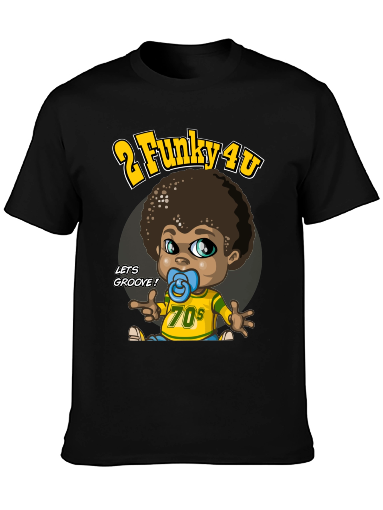 Funky 70s Baby Graphic T-Shirt - Groovy Style!