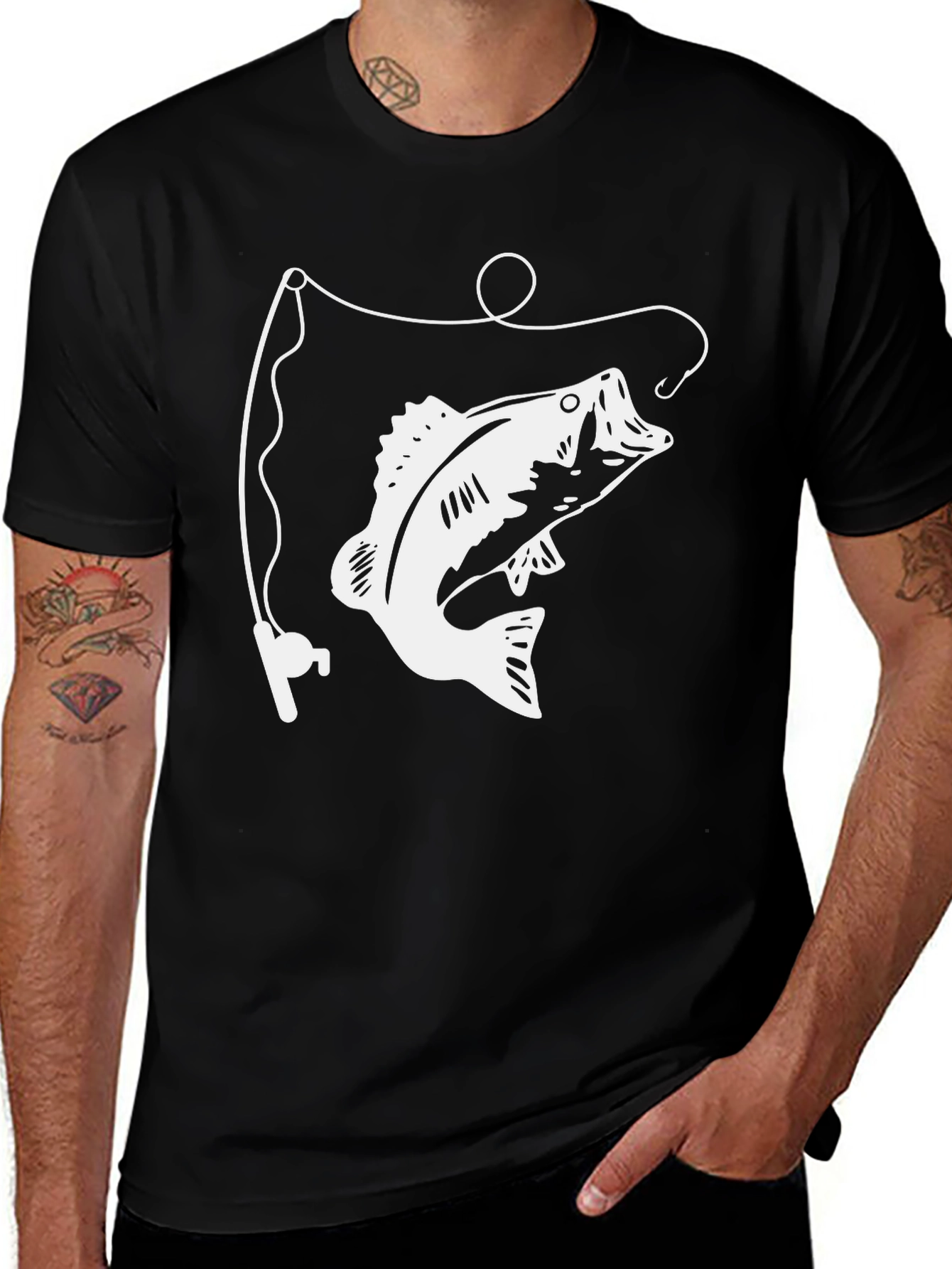 Fishing Bass Graphic T-Shirt - Angler Style