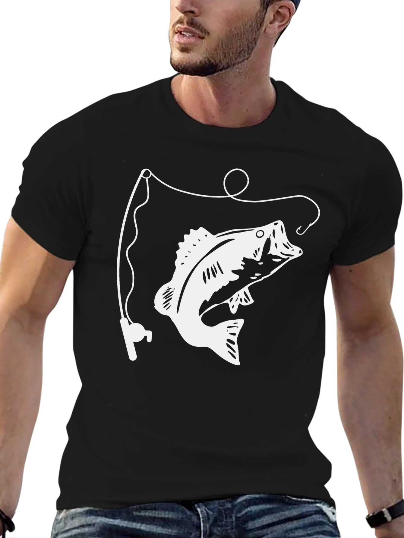 Fishing Bass Graphic T-Shirt - Angler Style