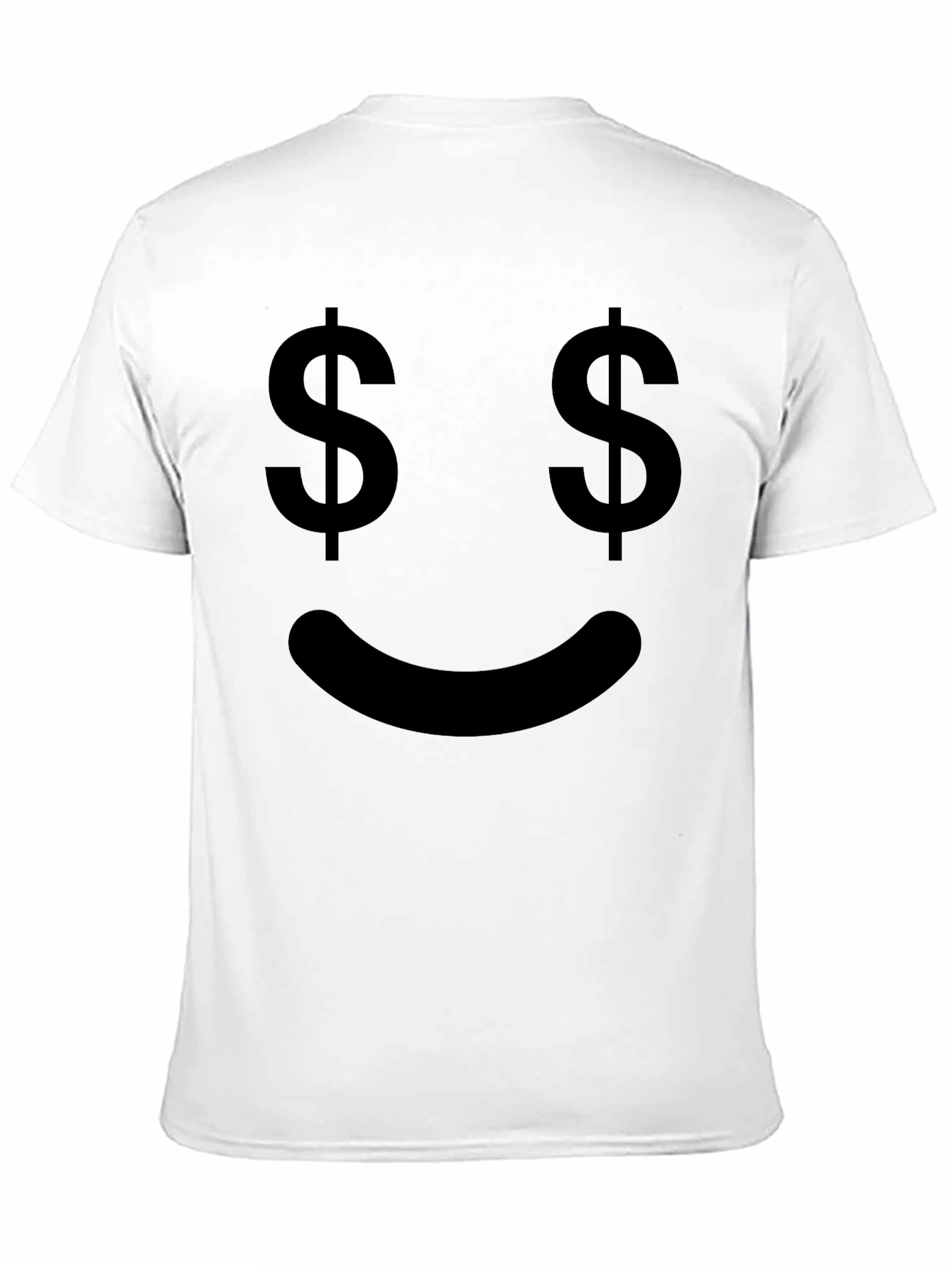Money Eyes Smiley Face Graphic T-Shirt