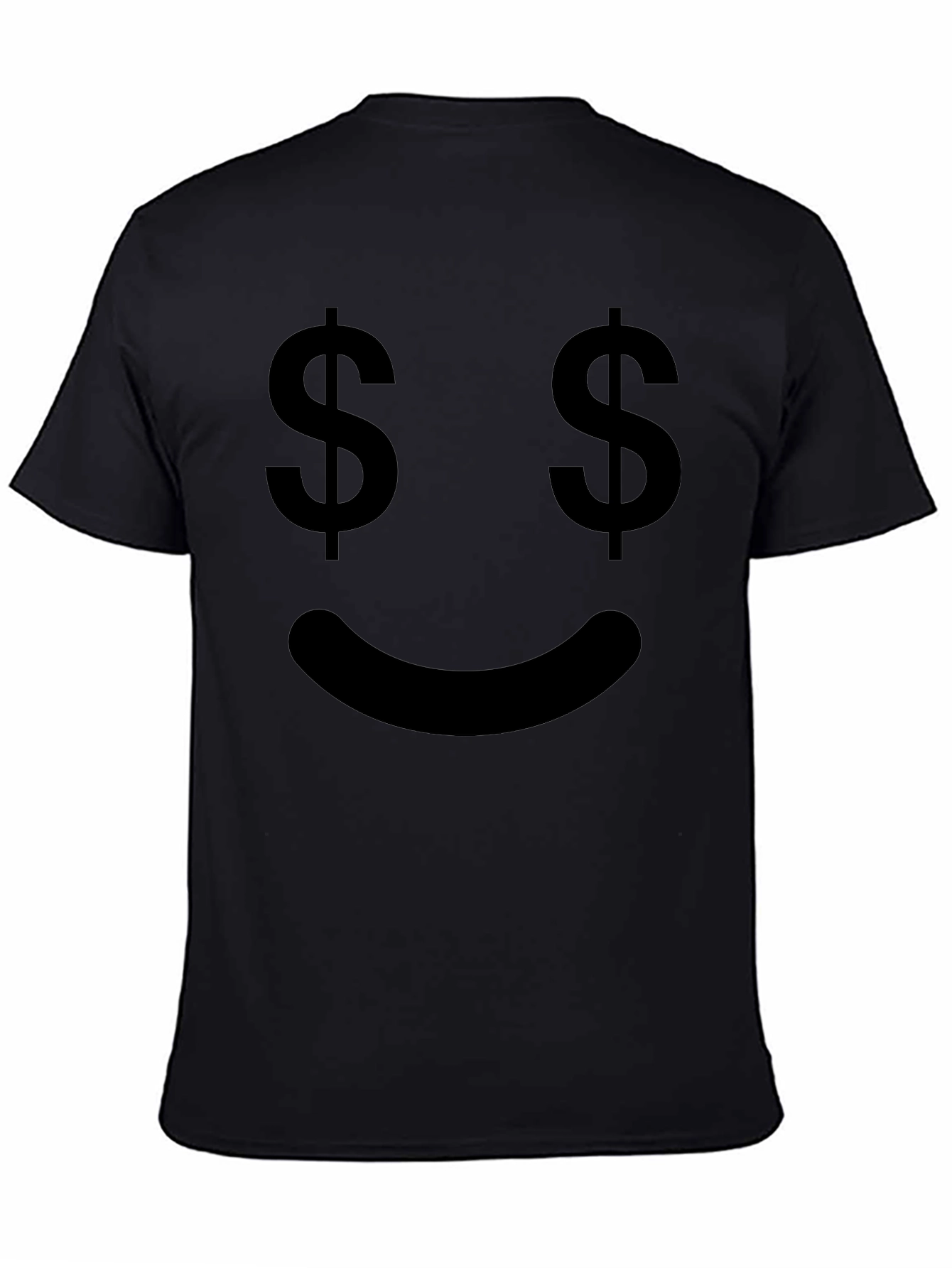 Money Eyes Smiley Face Graphic T-Shirt