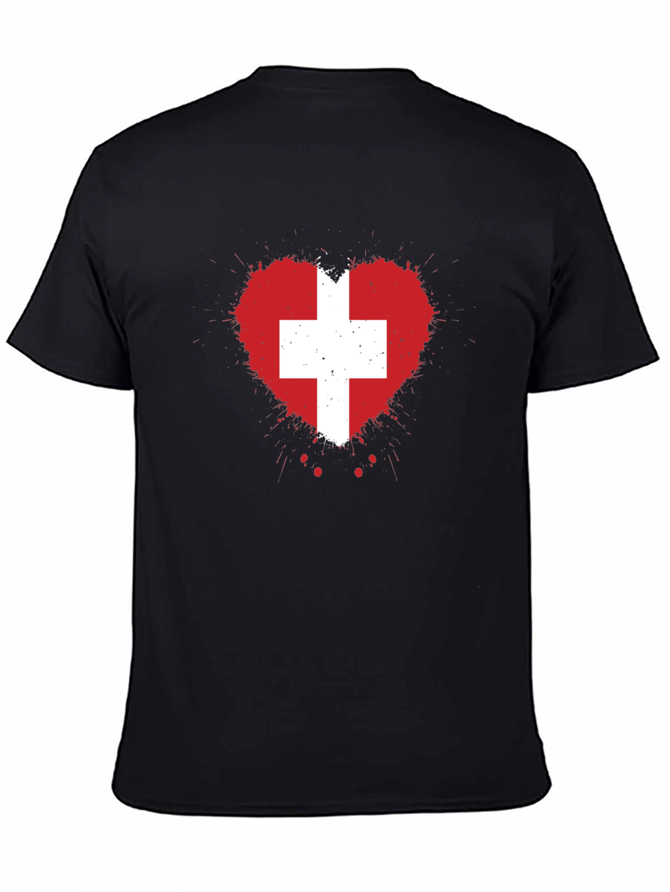 Swiss Heart Flag Graphic Tee