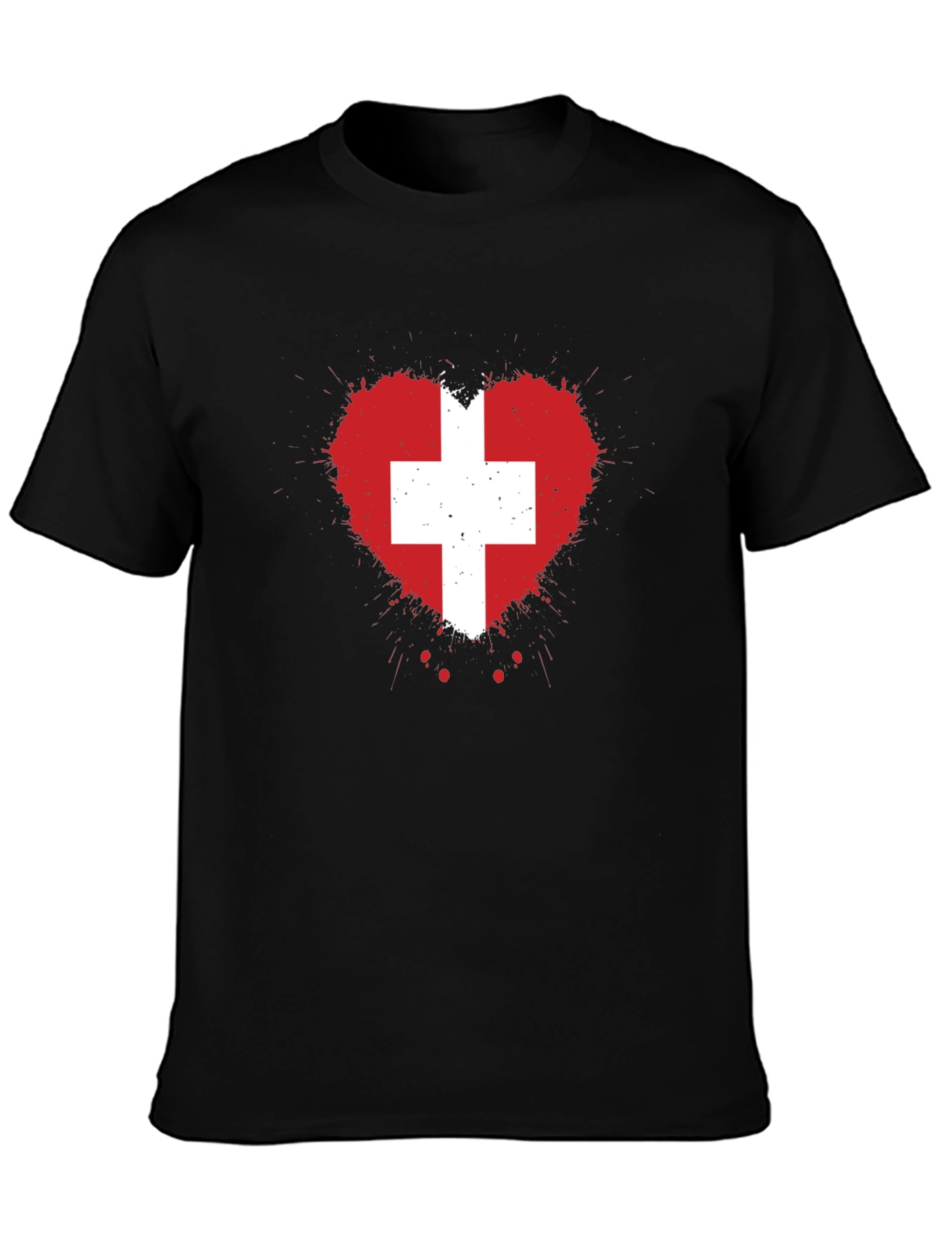 Swiss Heart Flag Graphic Tee