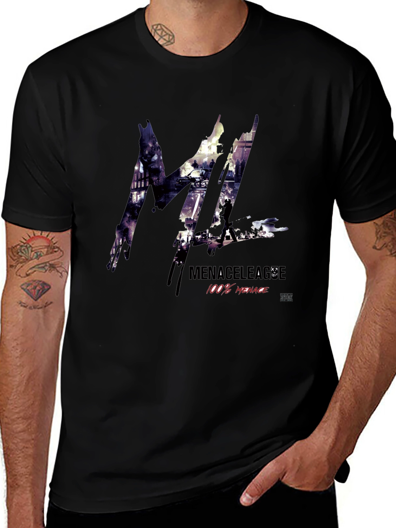 Menace League Graphic Print T-Shirt