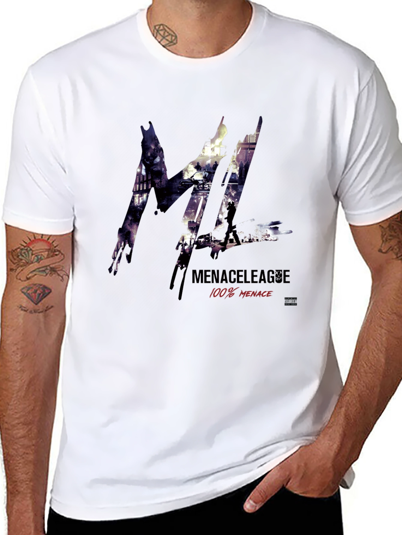 Menace League Graphic Print T-Shirt