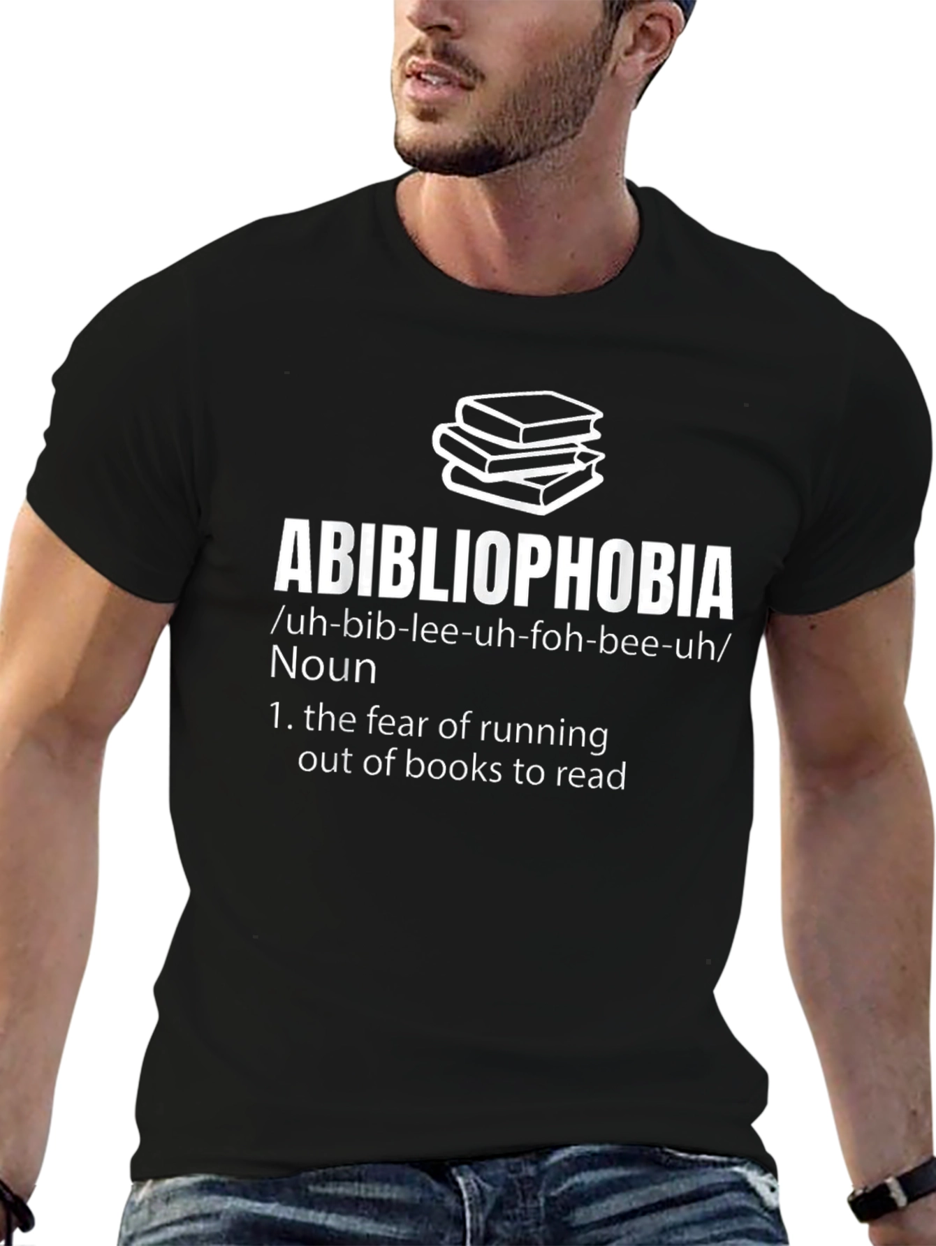 Abibliophobia T-Shirt - Fear of Running Out of Books