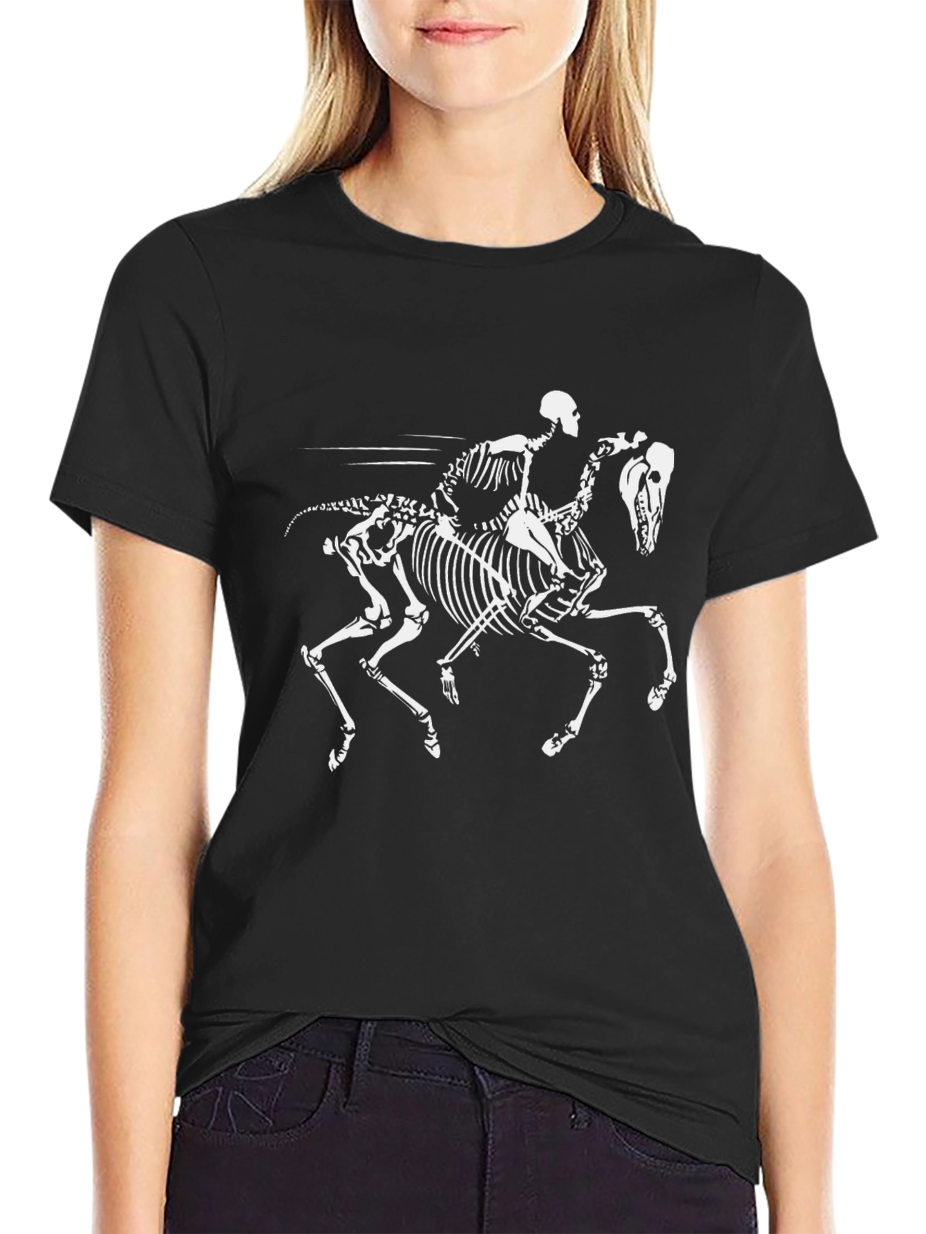 Skeleton Rider T-Shirt - Black Graphic Tee