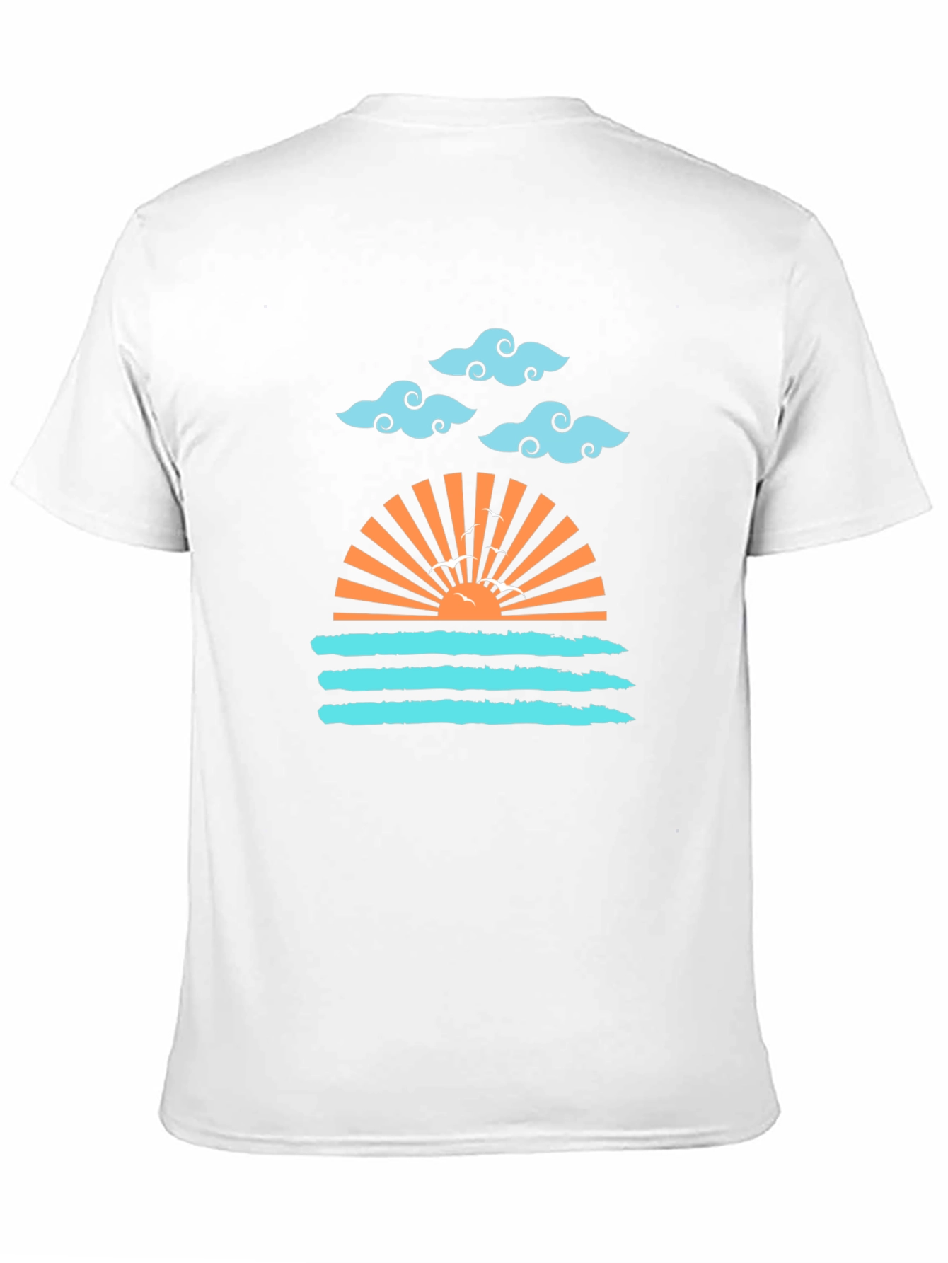 Sunset Waves Graphic Tee - Stylish Comfort