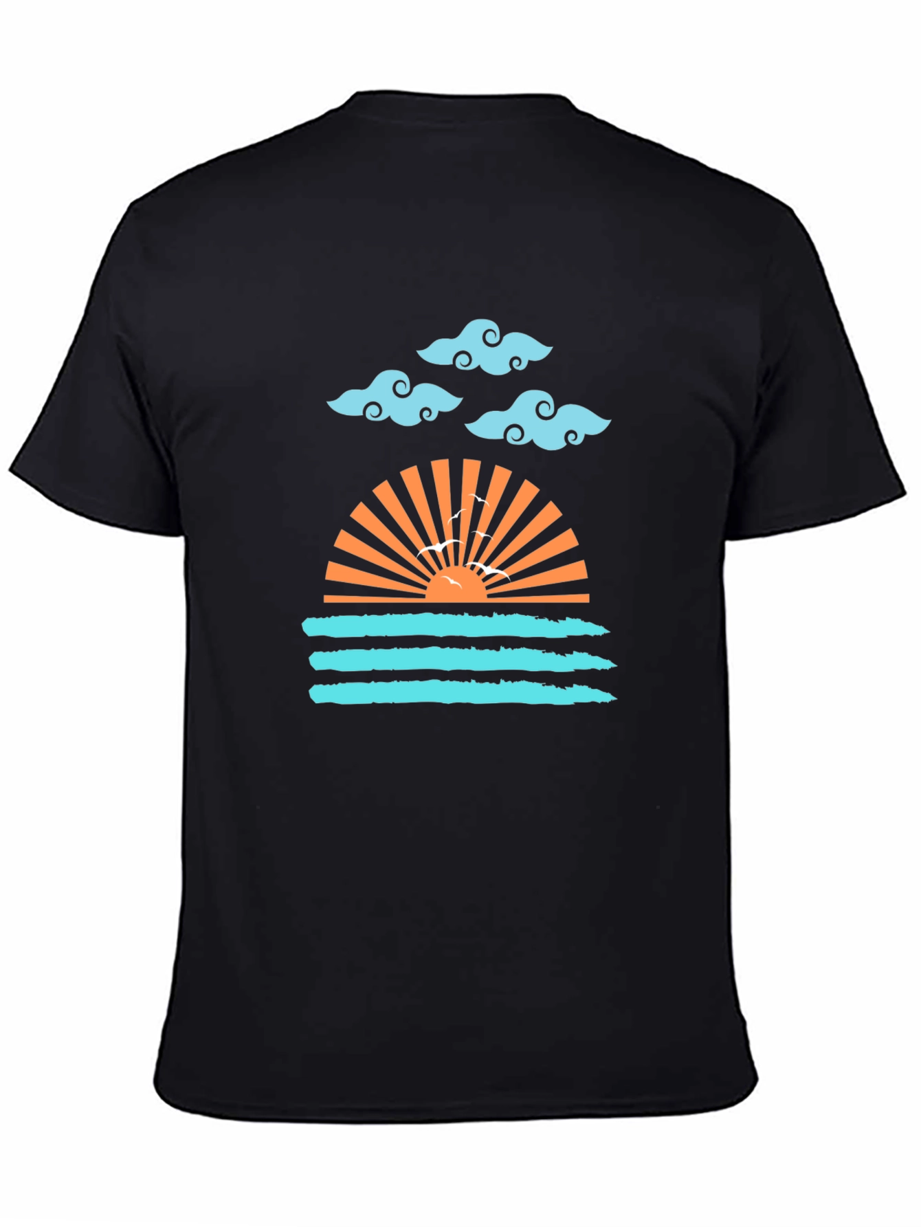 Sunset Waves Graphic Tee - Stylish Comfort