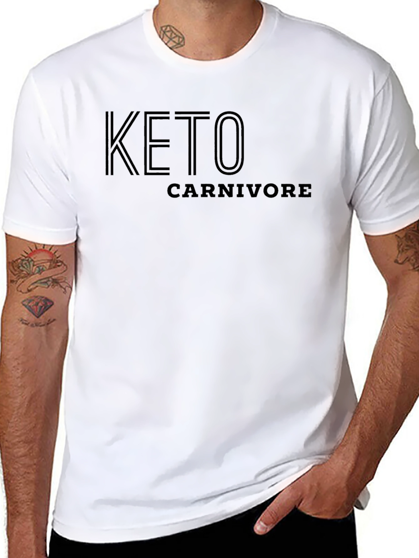 Keto Carnivore T-Shirt - Black Graphic Tee
