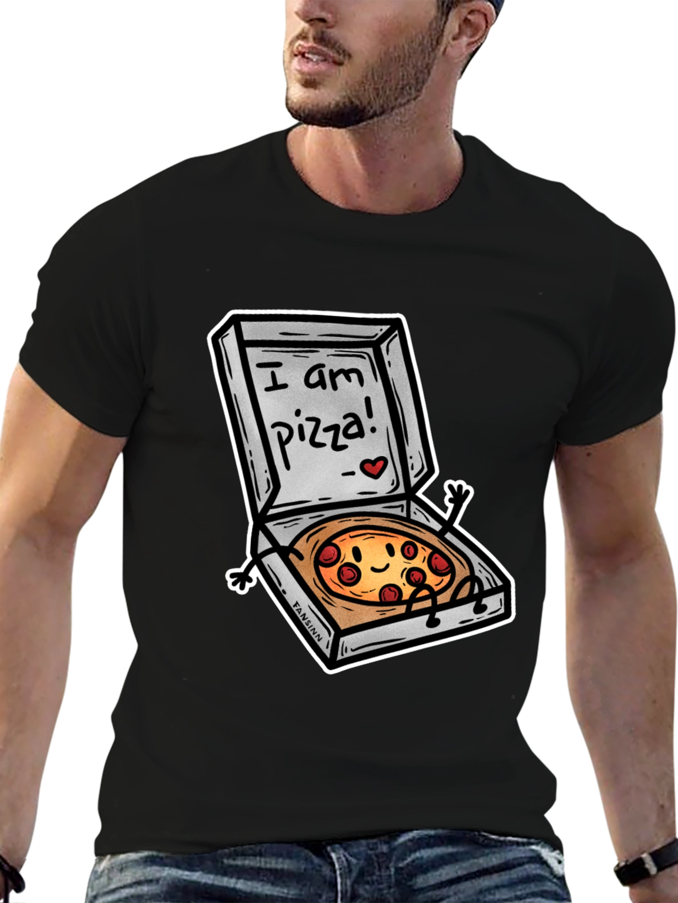 I am Pizza T-Shirt Funny Foodie Tee