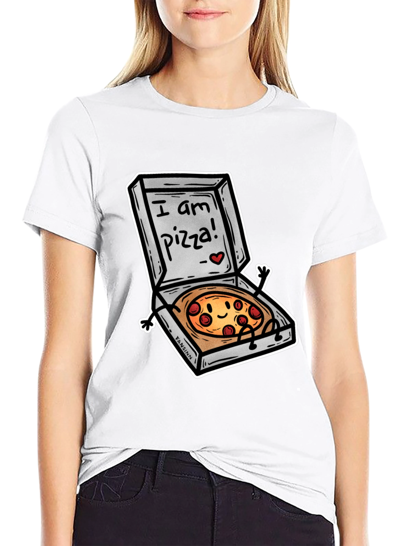 I am Pizza T-Shirt Funny Foodie Tee