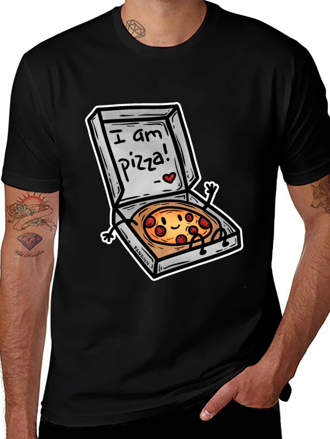I am Pizza T-Shirt Funny Foodie Tee