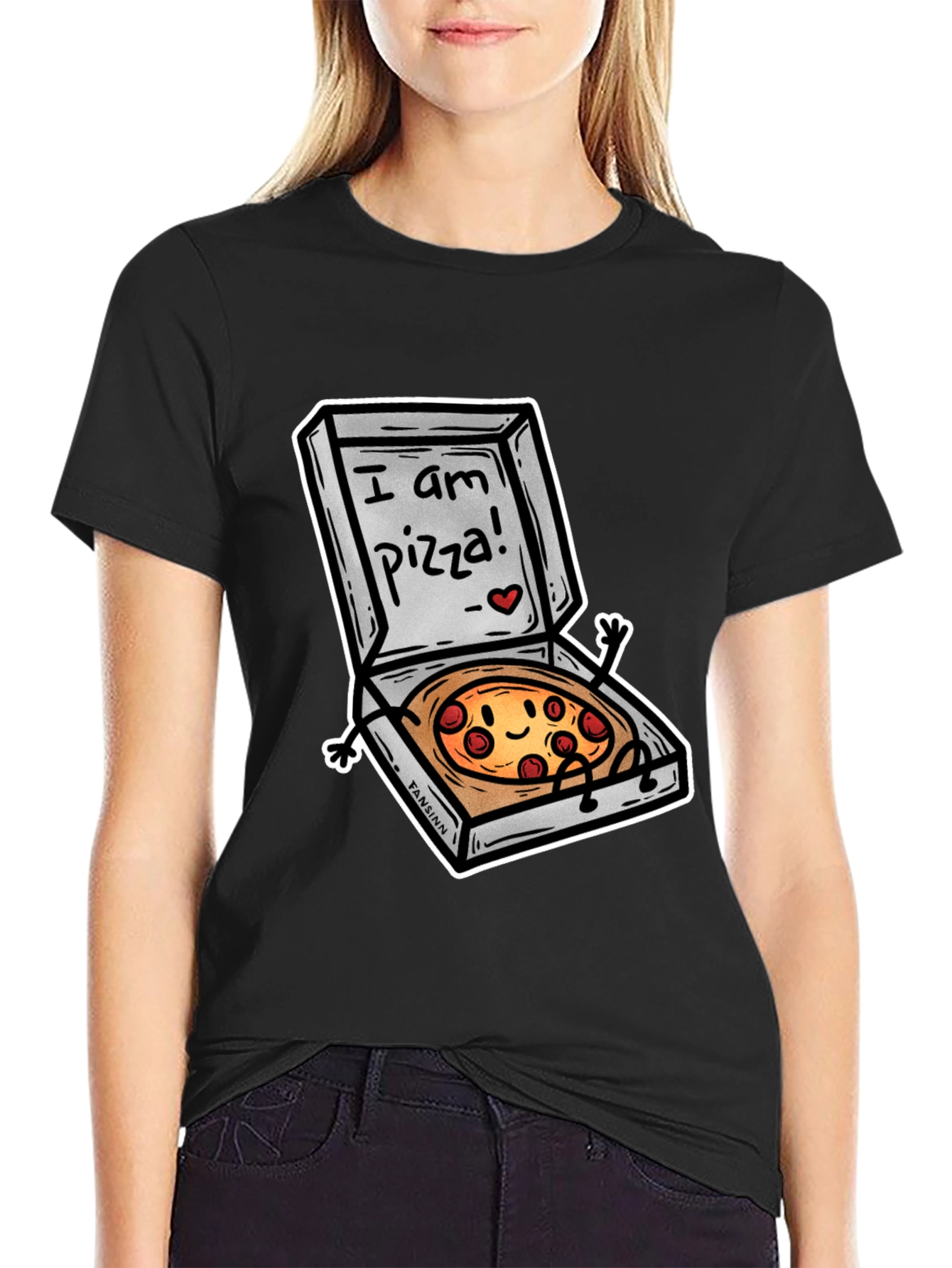 I am Pizza T-Shirt Funny Foodie Tee